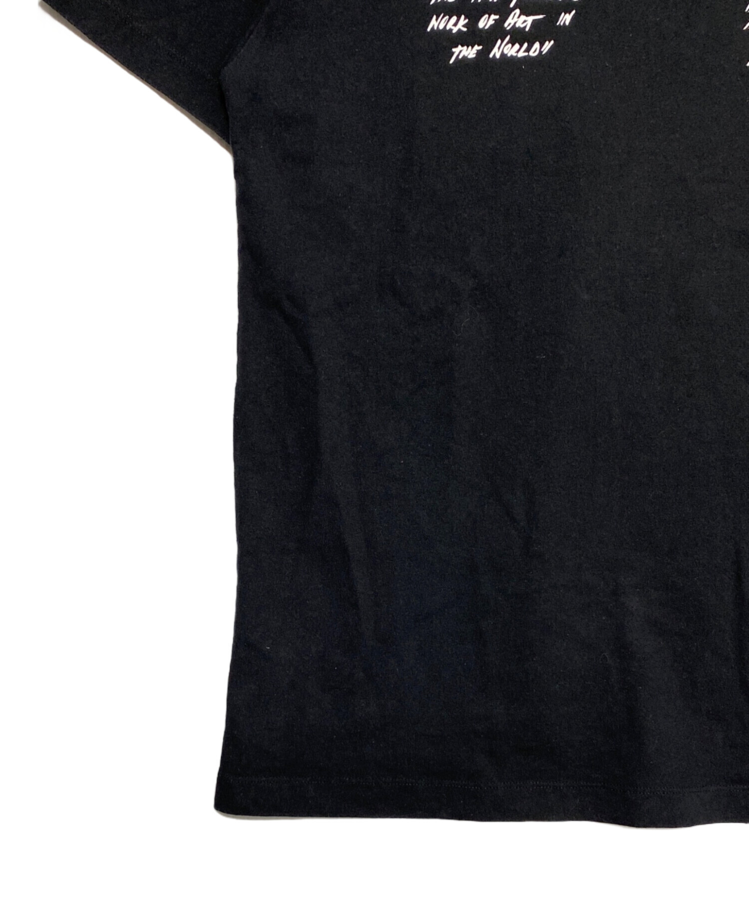 中古・古着通販】OFFWHITE (オフホワイト) Tシャツ ブラック サイズ:M 