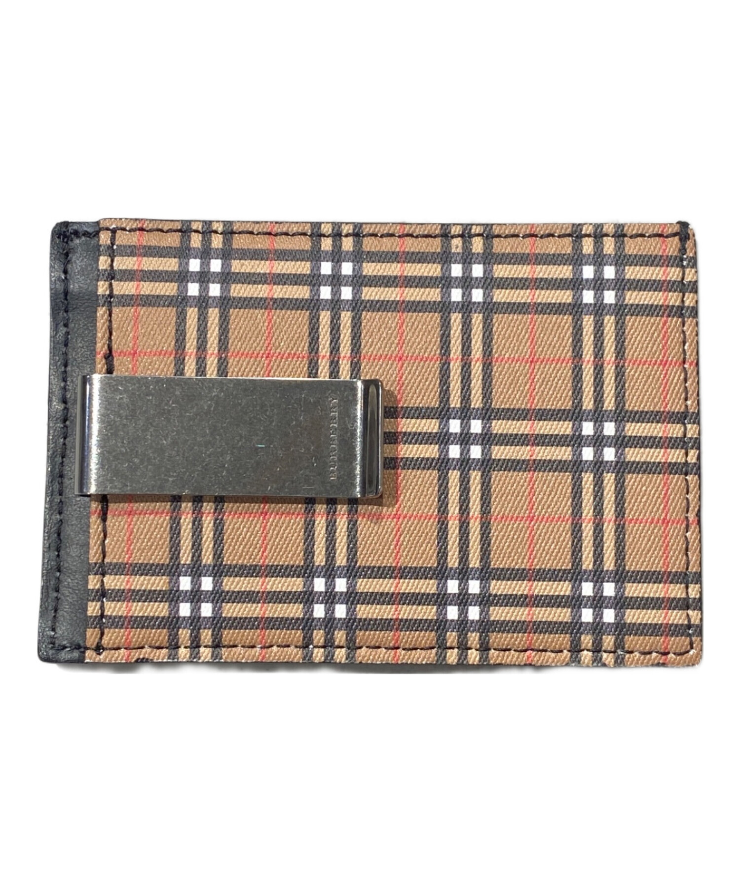 【未使用品】バーバリー　裏地にノバチェックがちらり　レザー　ケース 中古・古着通販】BURBERRY (バーバリー) ノバチェックカードケース