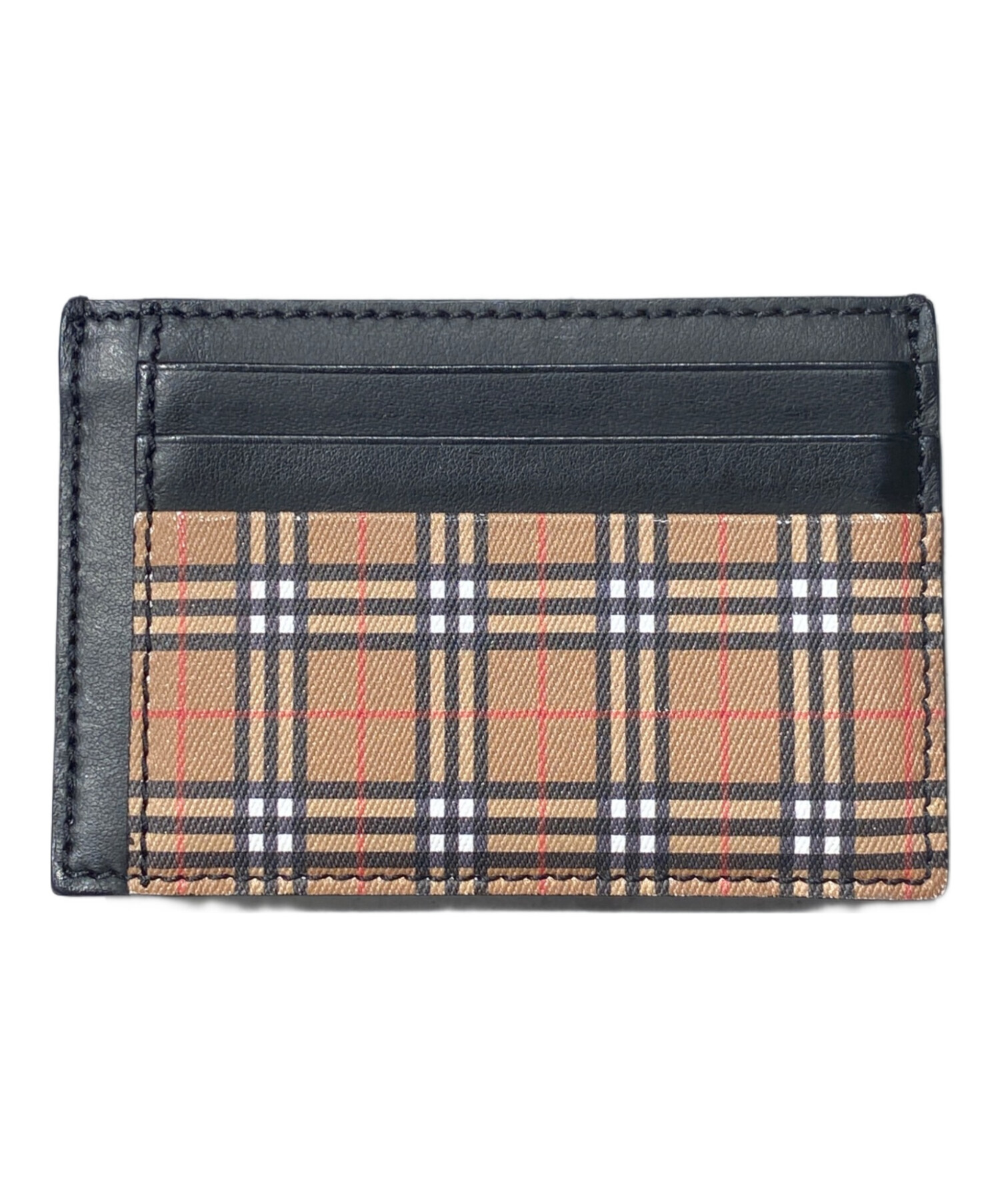 【未使用品】バーバリー　裏地にノバチェックがちらり　レザー　ケース 中古・古着通販】BURBERRY (バーバリー) ノバチェックカードケース