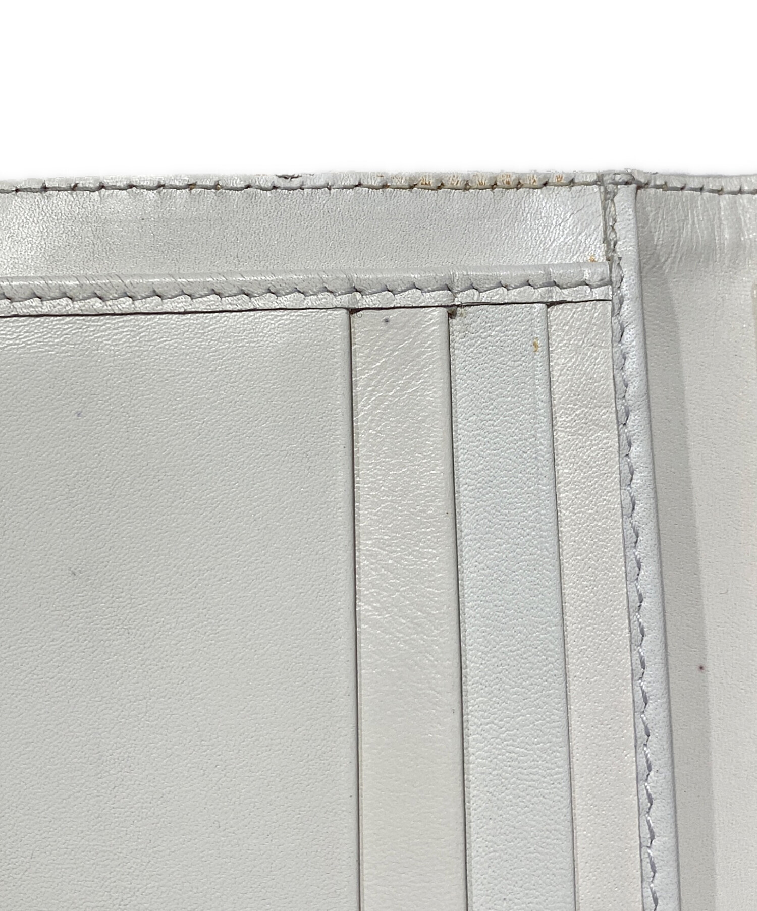 中古・古着通販】PRADA (プラダ) ロゴキャンバス三つ折り財布 ベージュ