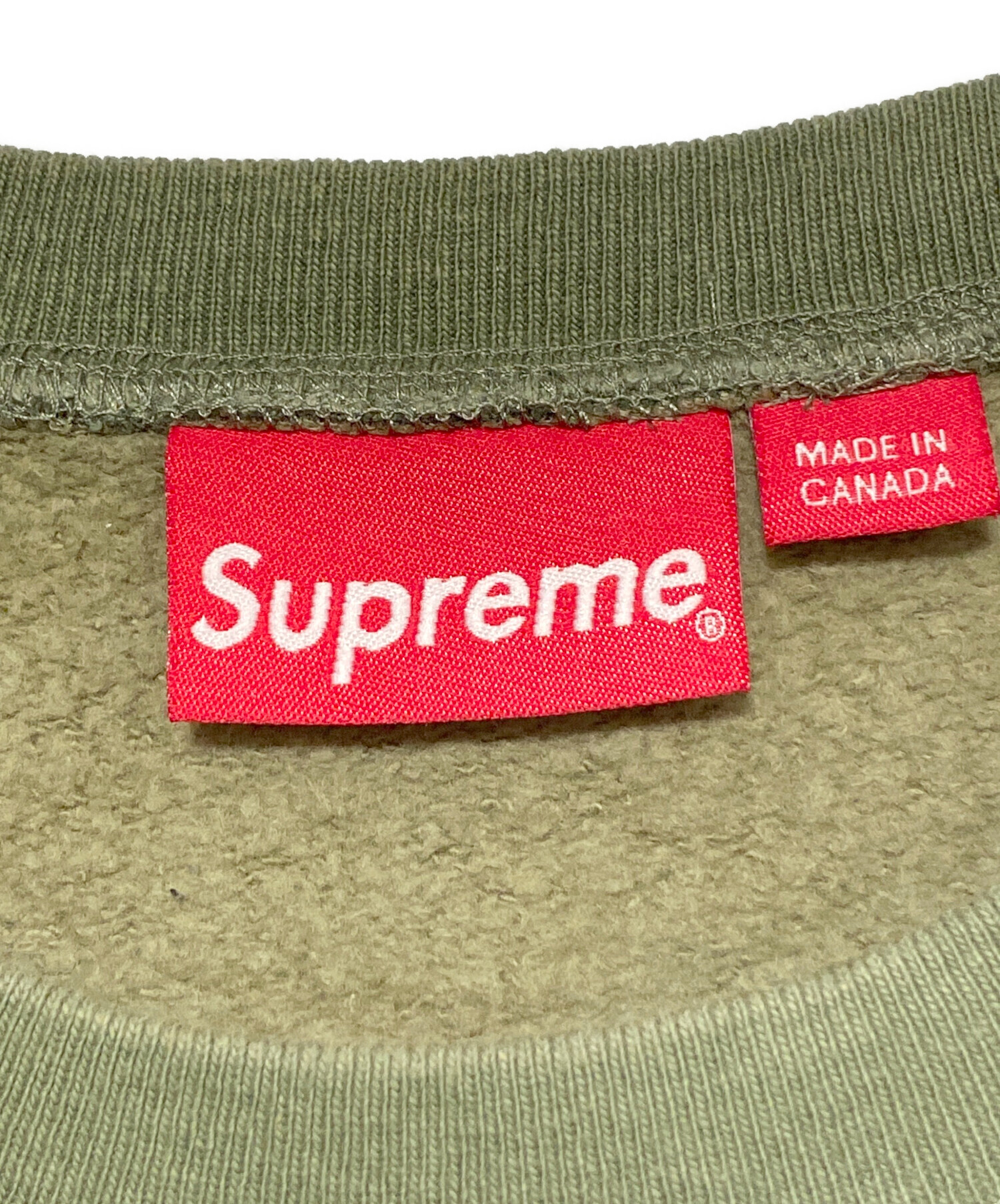 中古・古着通販】SUPREME (シュプリーム) Box Logo Crew Neck camo 