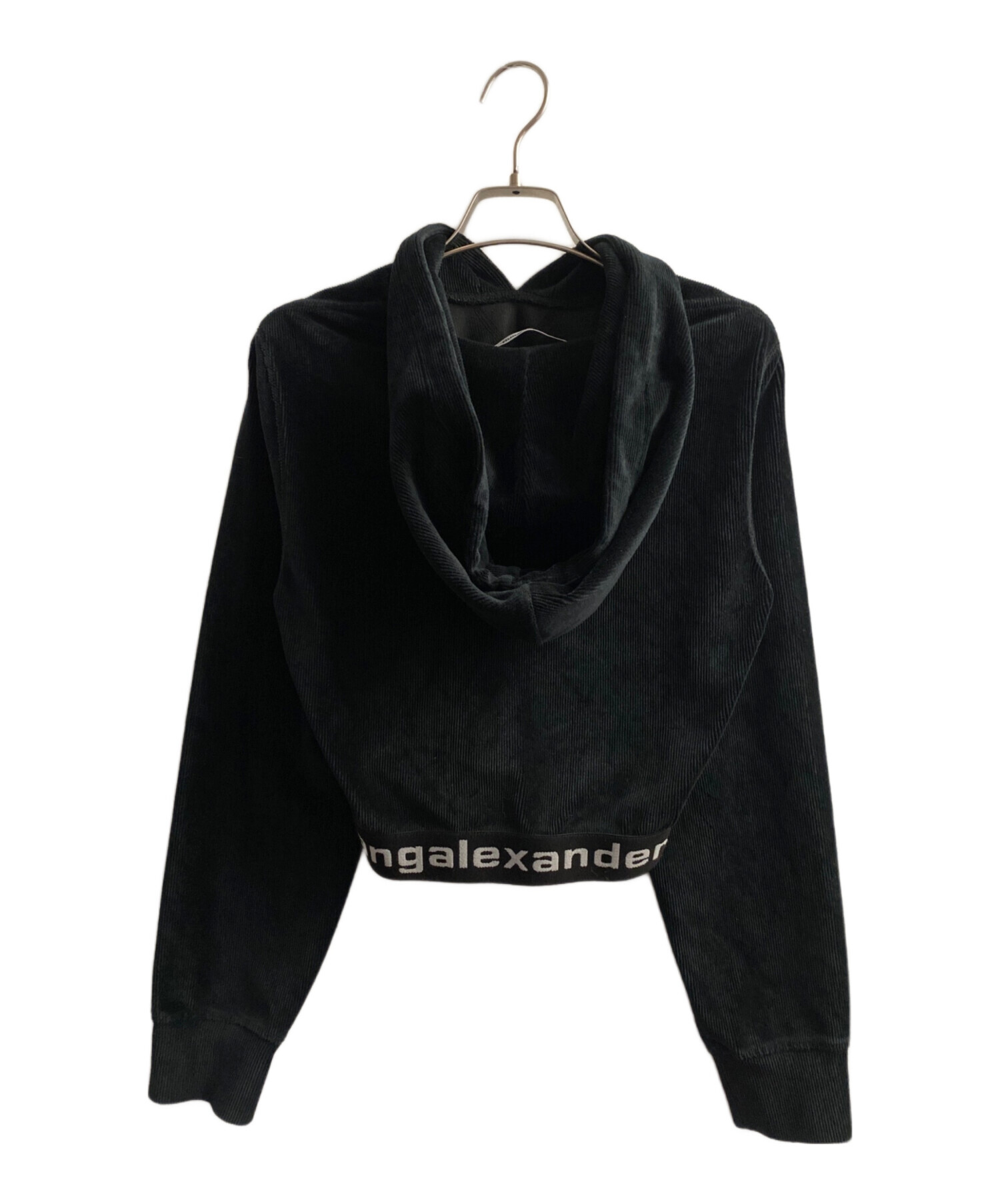 専用　Alexanderwang アレキサンダーワン パーカー★黒★ alexander wang - 【ラスト1点】DISTRESSED LOGO HOODIE / オーバー