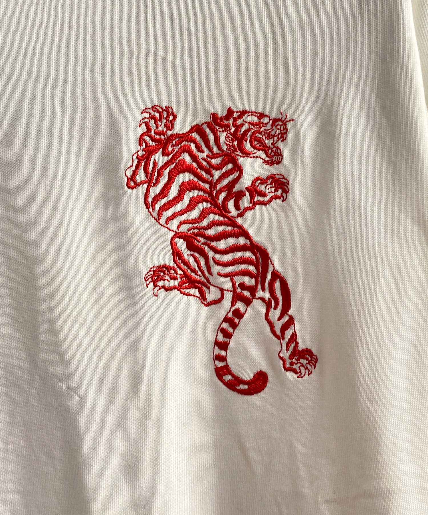 中古・古着通販】KENZO (ケンゾー) タイガー刺繍Tシャツ ホワイト