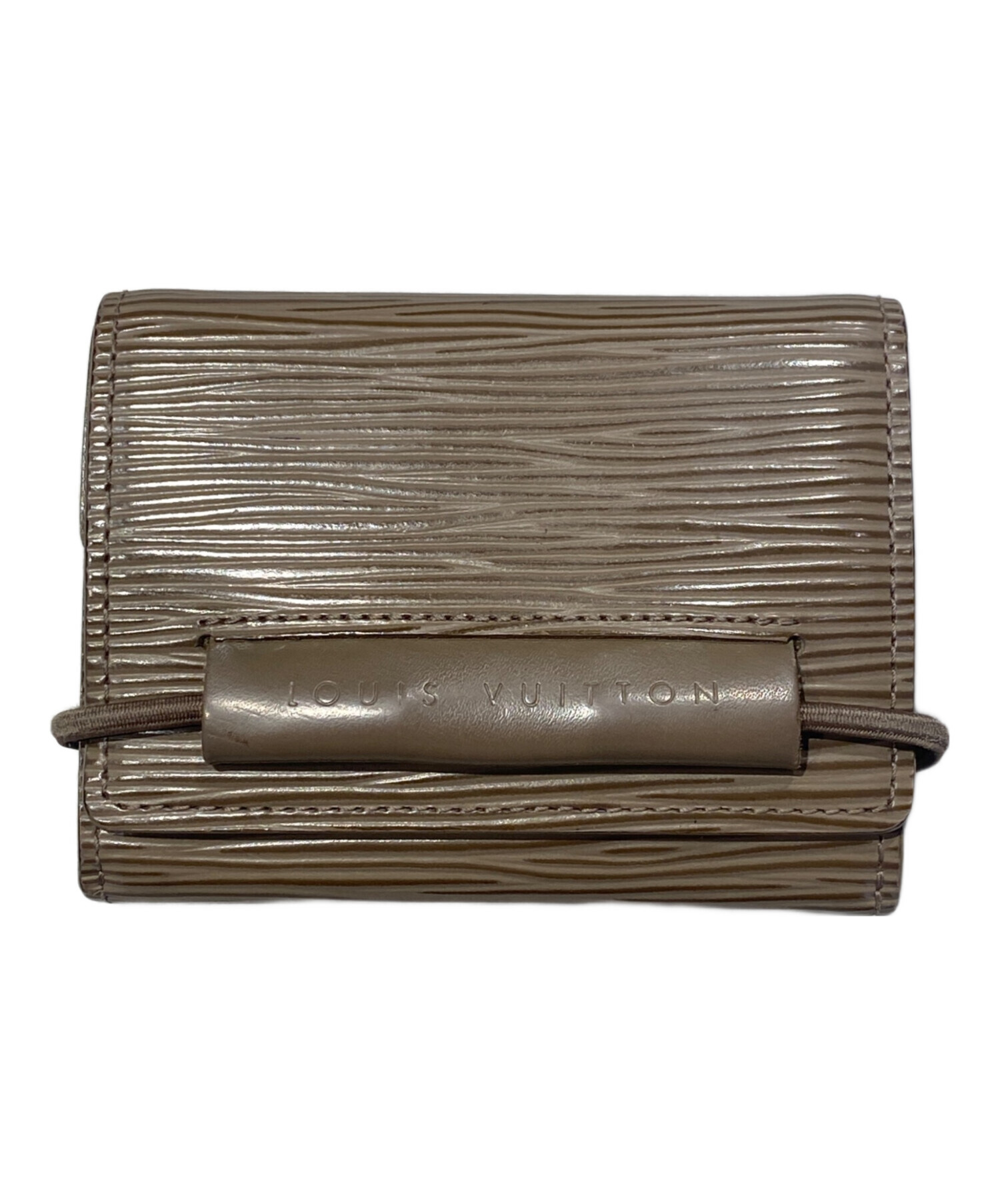 ルイヴィトン エピ ポルトモネ エラスティック 三つ折り財布 ブラウン 箱付 ルイヴィトン エピ ポルトモネ エラスティック 三つ折り財布 ブラウン