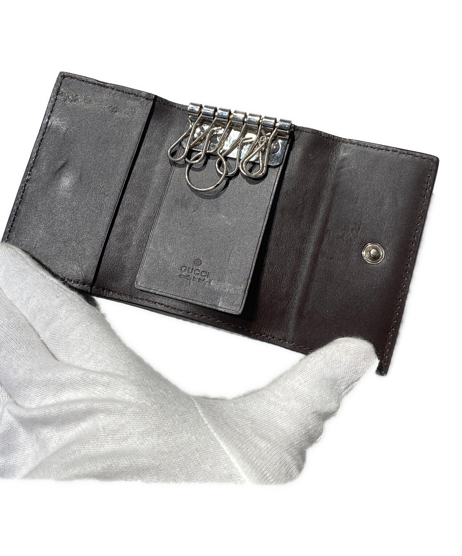 ☆しょー☆ 使用二日 美品 グッチ グッチシマレザー GG キーケース 楽天市場】【未使用品】GUCCI グッチ グッチシマ GG柄 6連キーケース