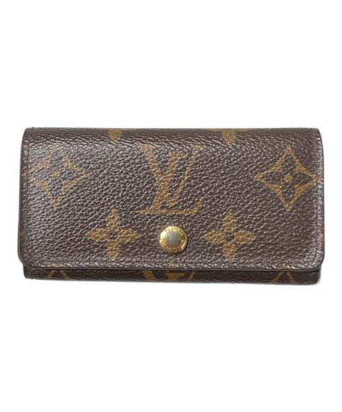 【使用わずか】ルイヴィトン ミュルティクレ 4 ブラウン コンパクト ミニ 中古・古着通販】LOUIS VUITTON (ルイ ヴィトン) ミュルティクレ4/キー