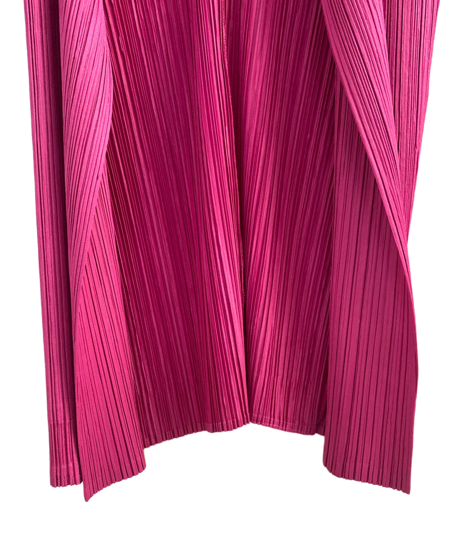 PLEATS PLEASE 変形カーディガン Lサイズ ピンク 中古・古着通販】PLEATS PLEASE (プリーツプリーズ) プリーツ