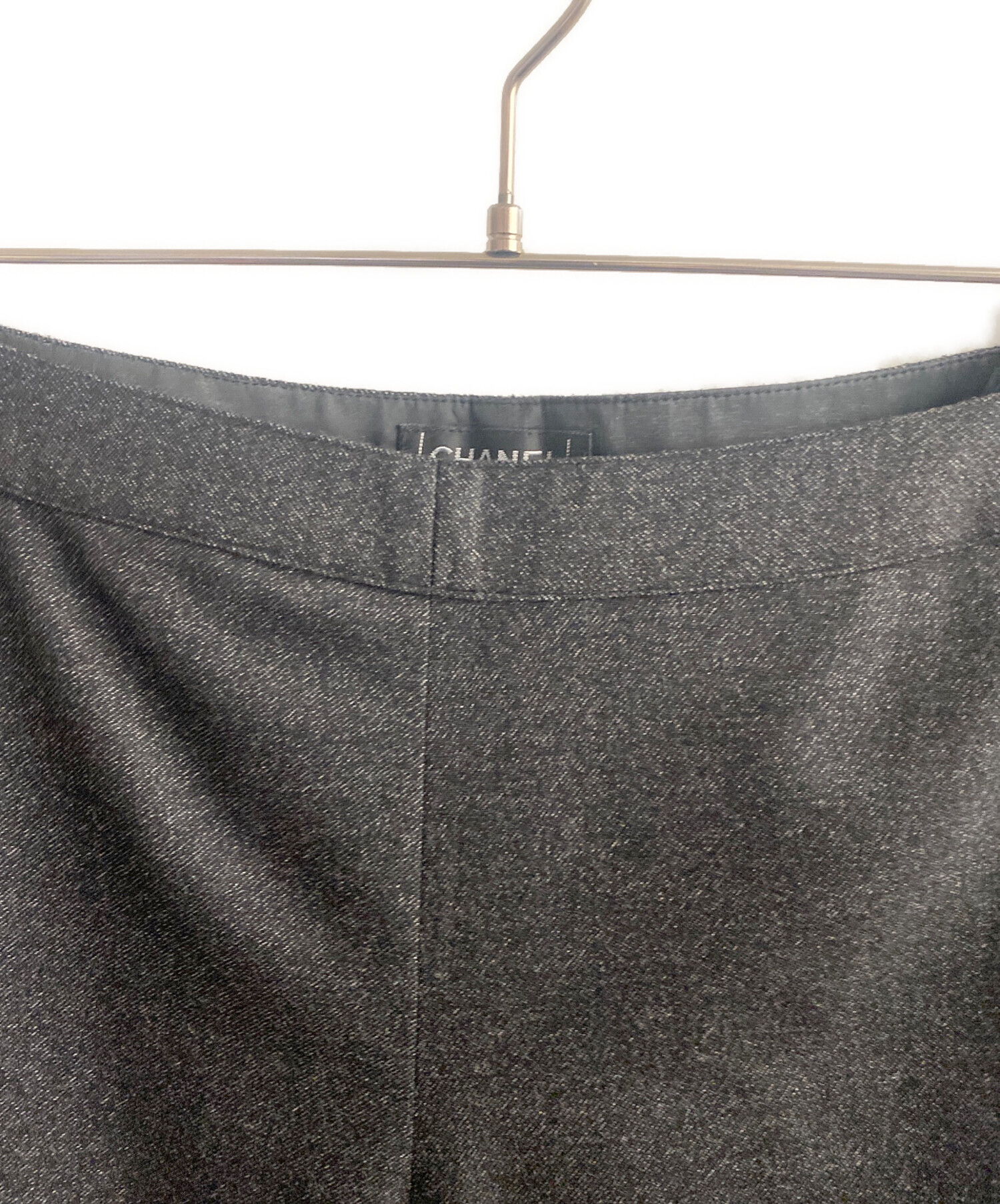 中古・古着通販】CHANEL (シャネル) ウールパンツ グレー サイズ:42