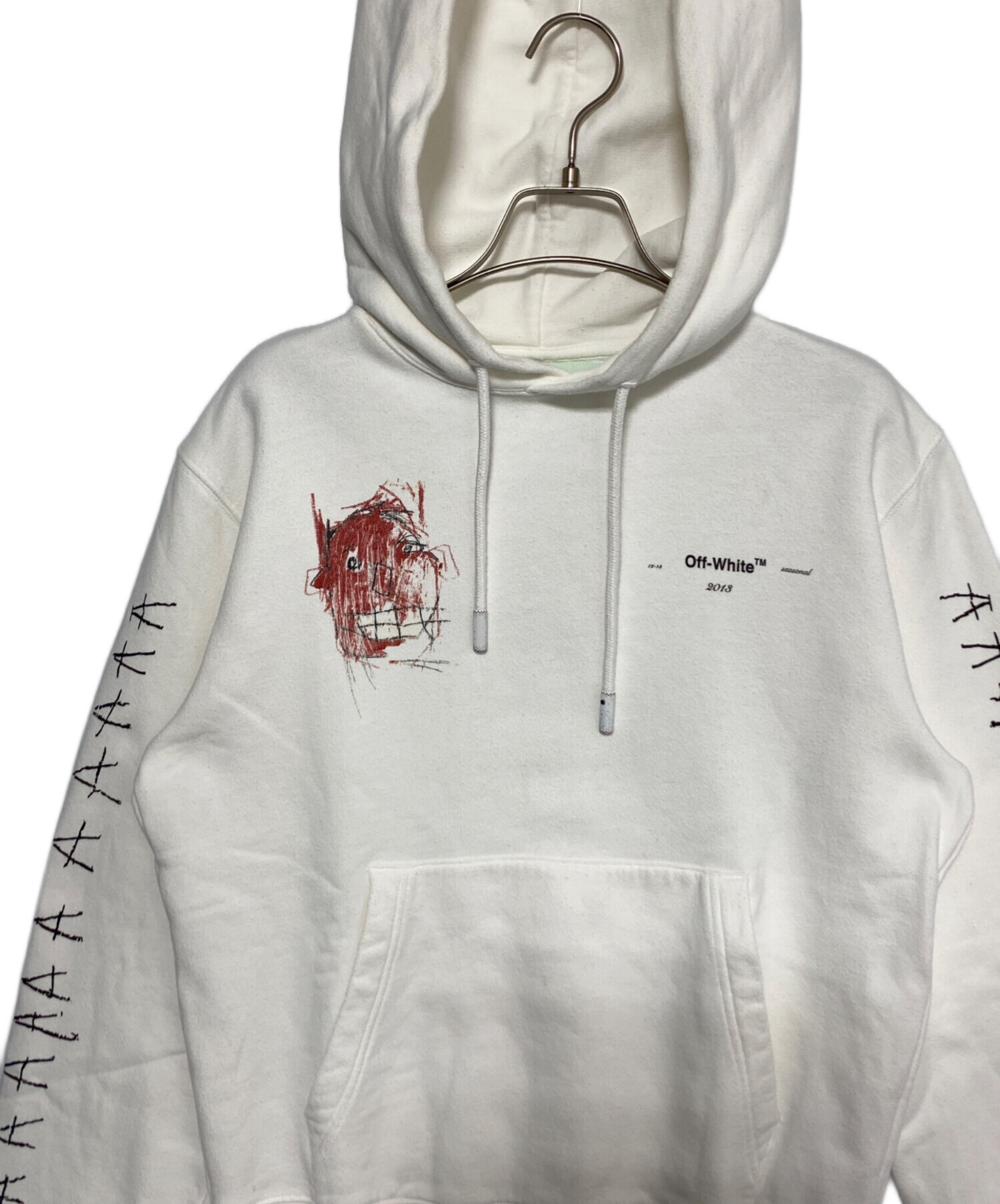 中古・古着通販】OFFWHITE (オフホワイト) バスキアパーカー ホワイト