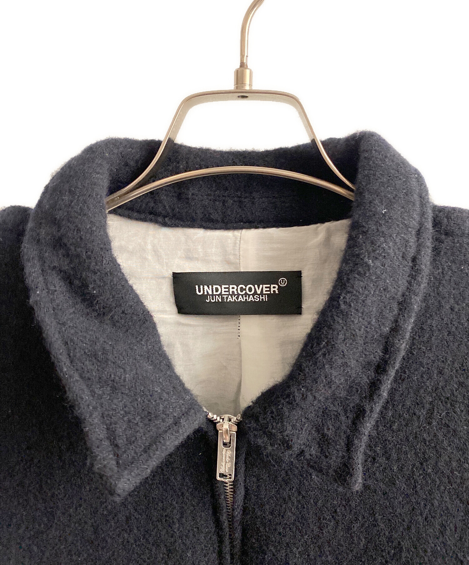 UNDERCOVER 23AW ナイロン混縮絨ジップアップウールブルゾン UNDERCOVER 23AW ナイロン混縮絨ジップアップウールブルゾン