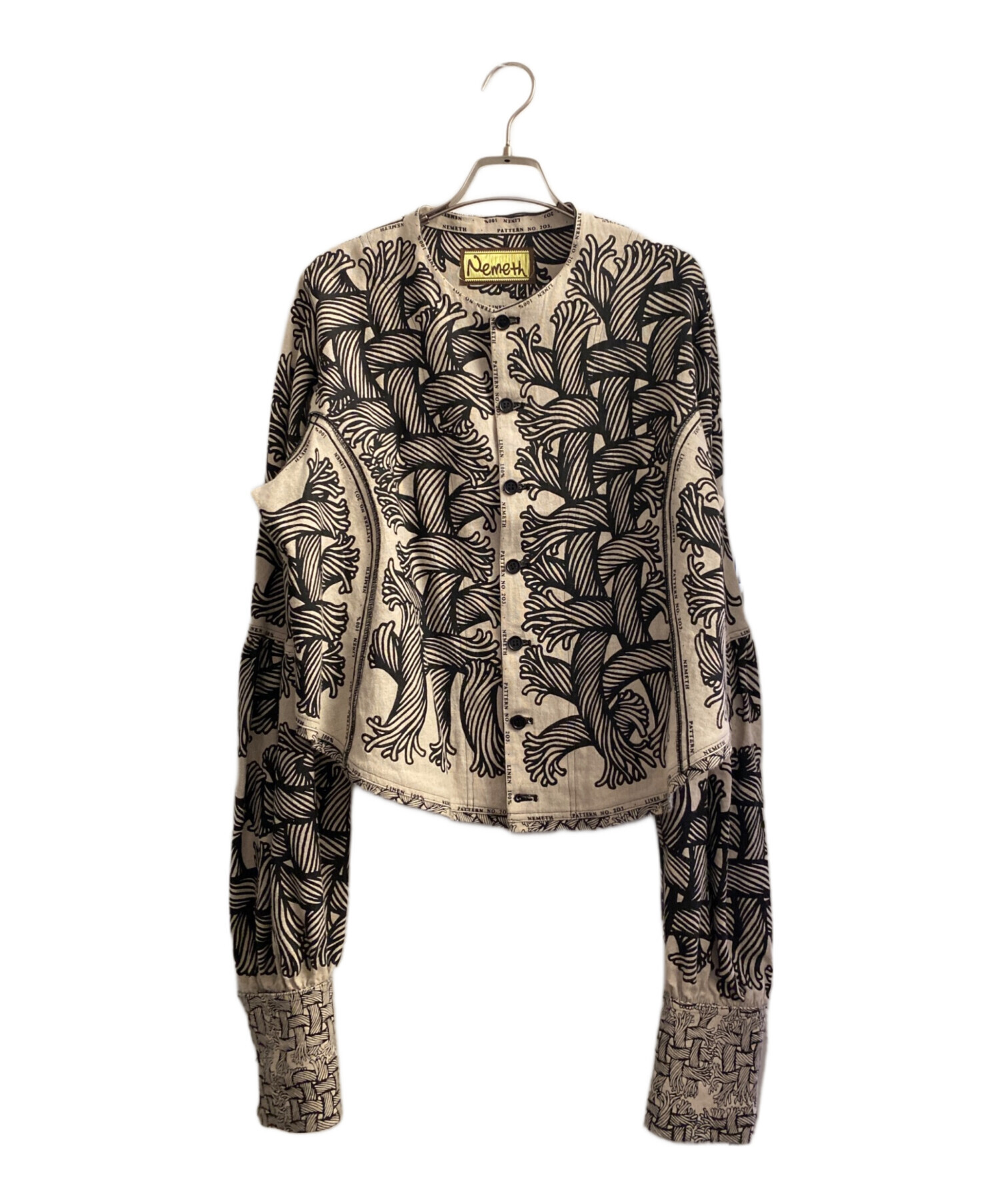 ネメス シャツ NEMETH Nemeth / ネメス | 総柄 コットン レギュラーカラーシャツ | L