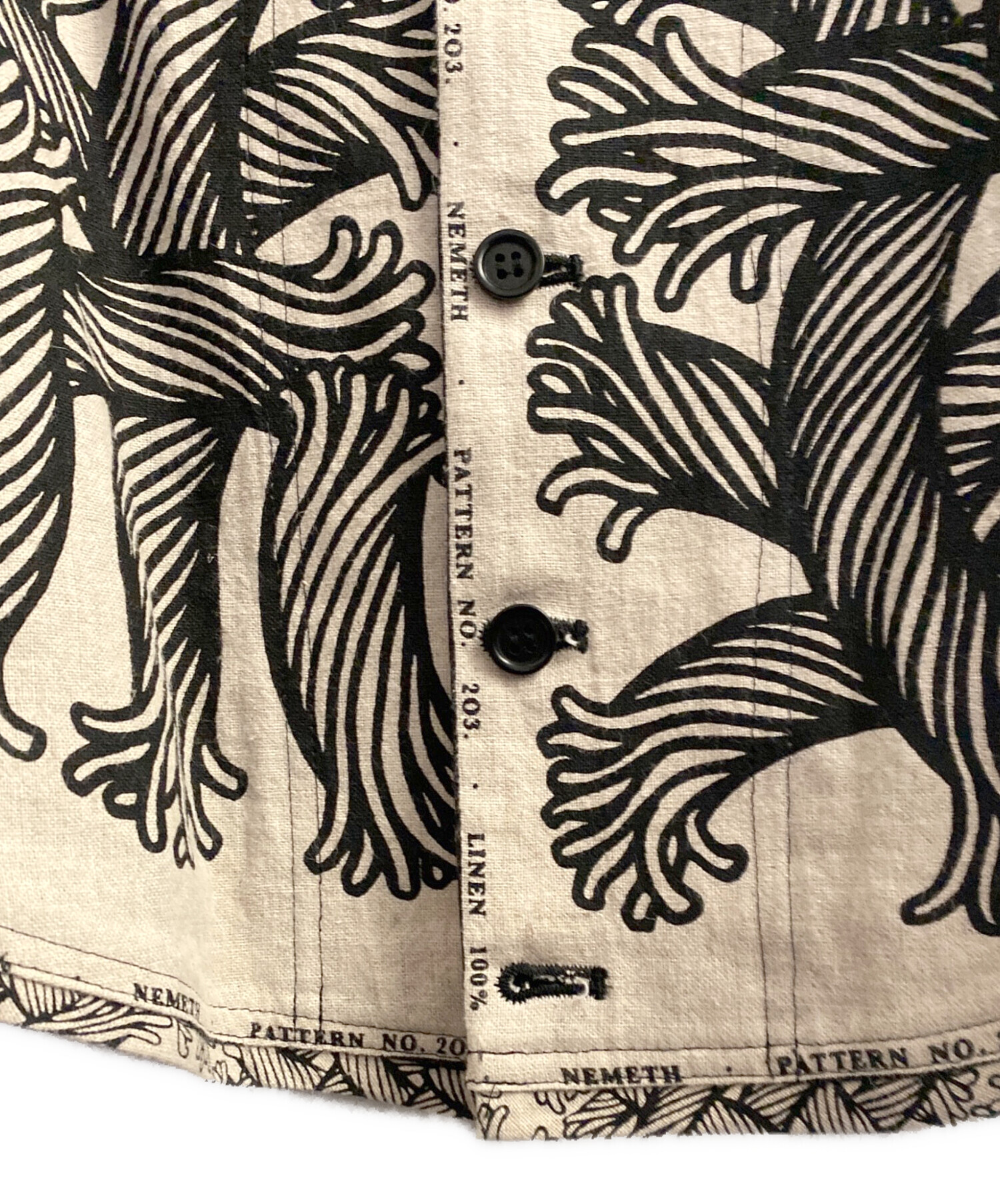 中古・古着通販】NEMETH (ネメス) 総柄シャツジャケット サイズ:サイズ