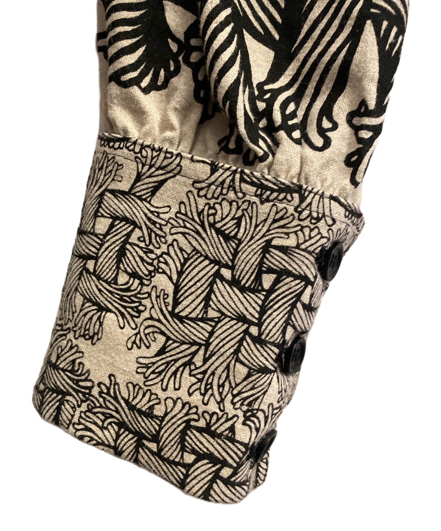 中古・古着通販】NEMETH (ネメス) 総柄シャツジャケット サイズ:サイズ