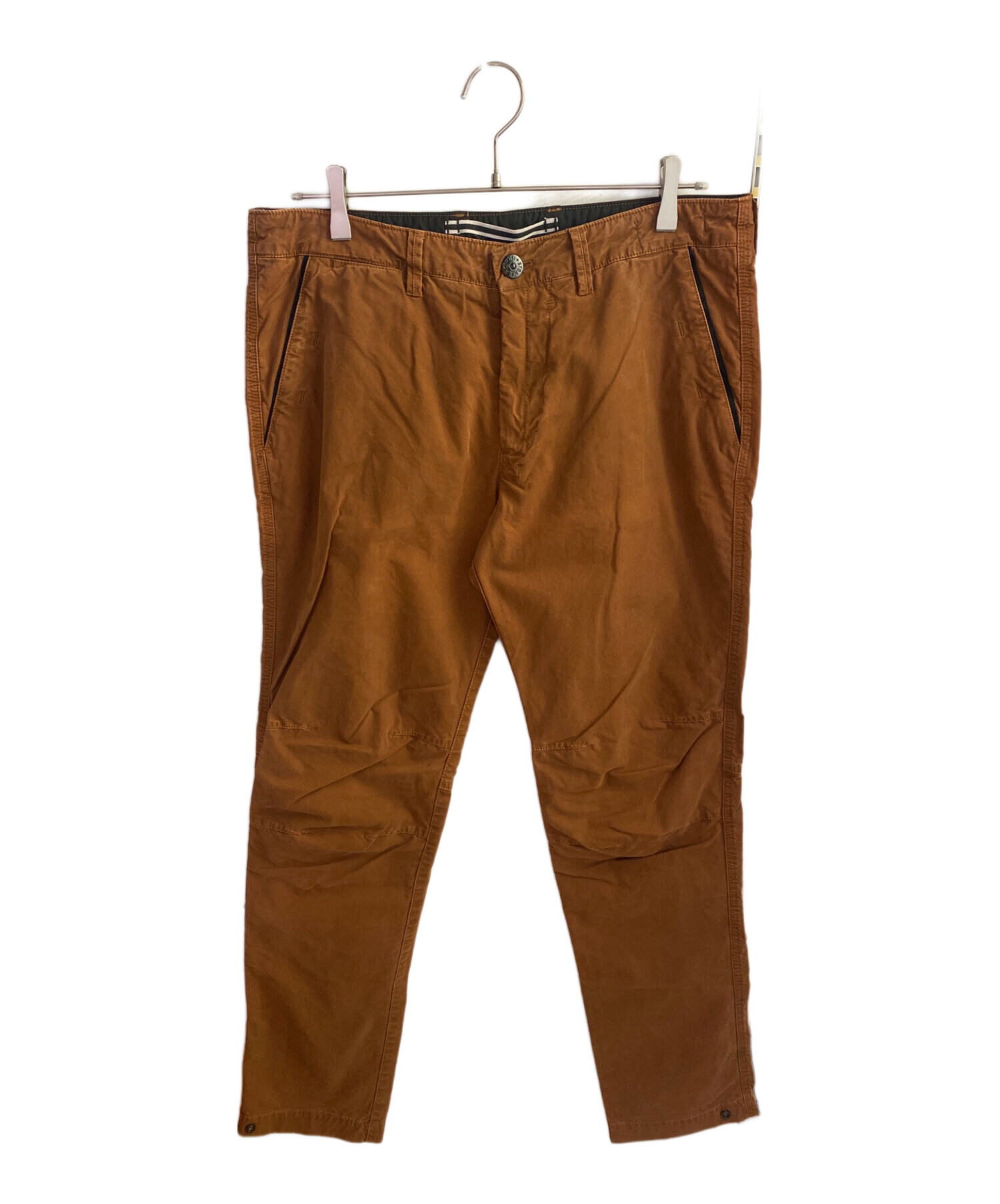 ストーンアイランド STONE  オレンジ パンツ 中古・古着通販】STONE ISLAND (ストーンアイランド) コットンパンツ