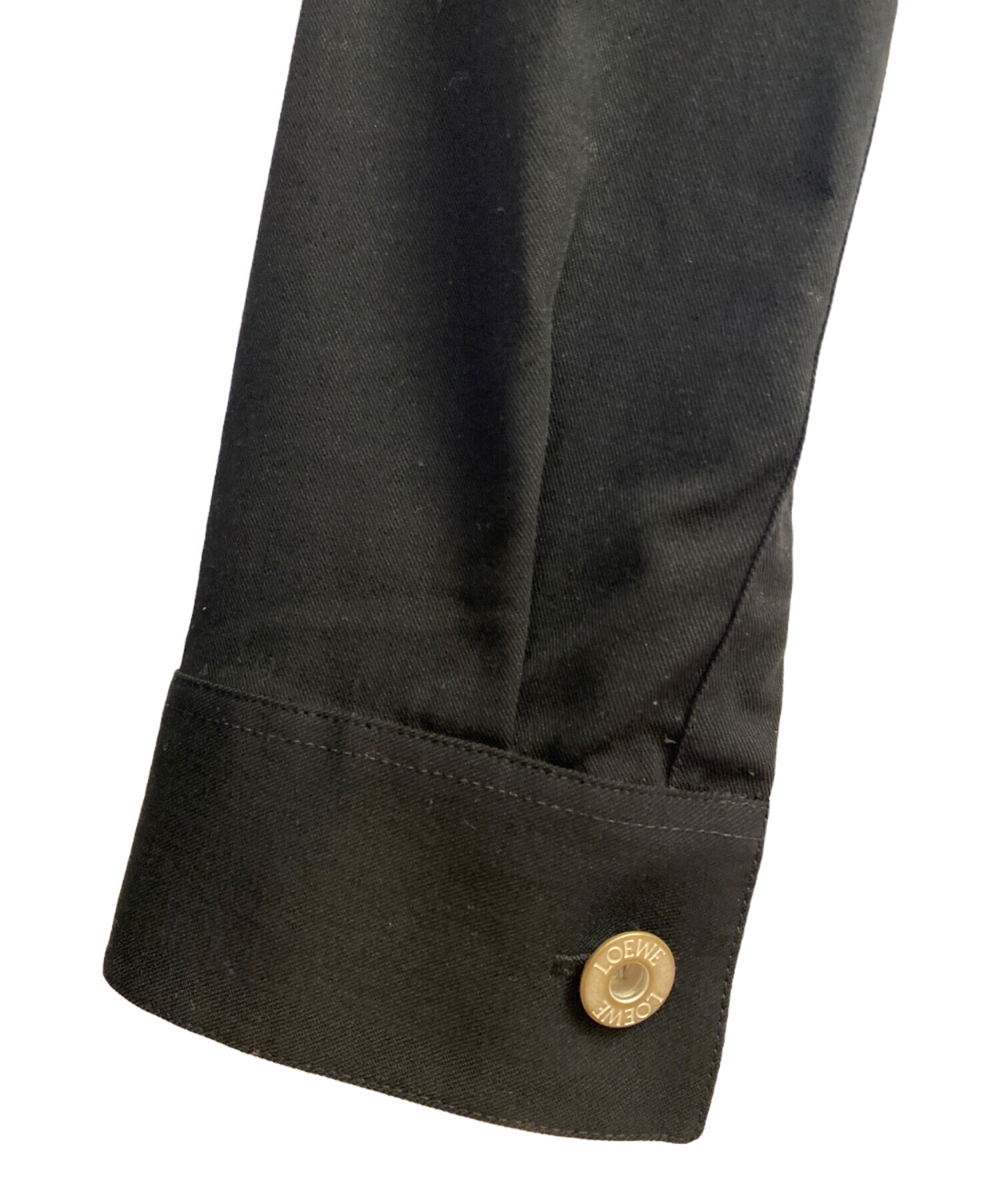 LOEWE 22AW L BUTTON OVERSHIRT ウールシャツ 中古・古着通販】LOEWE (ロエベ) 22AW/Metal Button Overshirt/メタル
