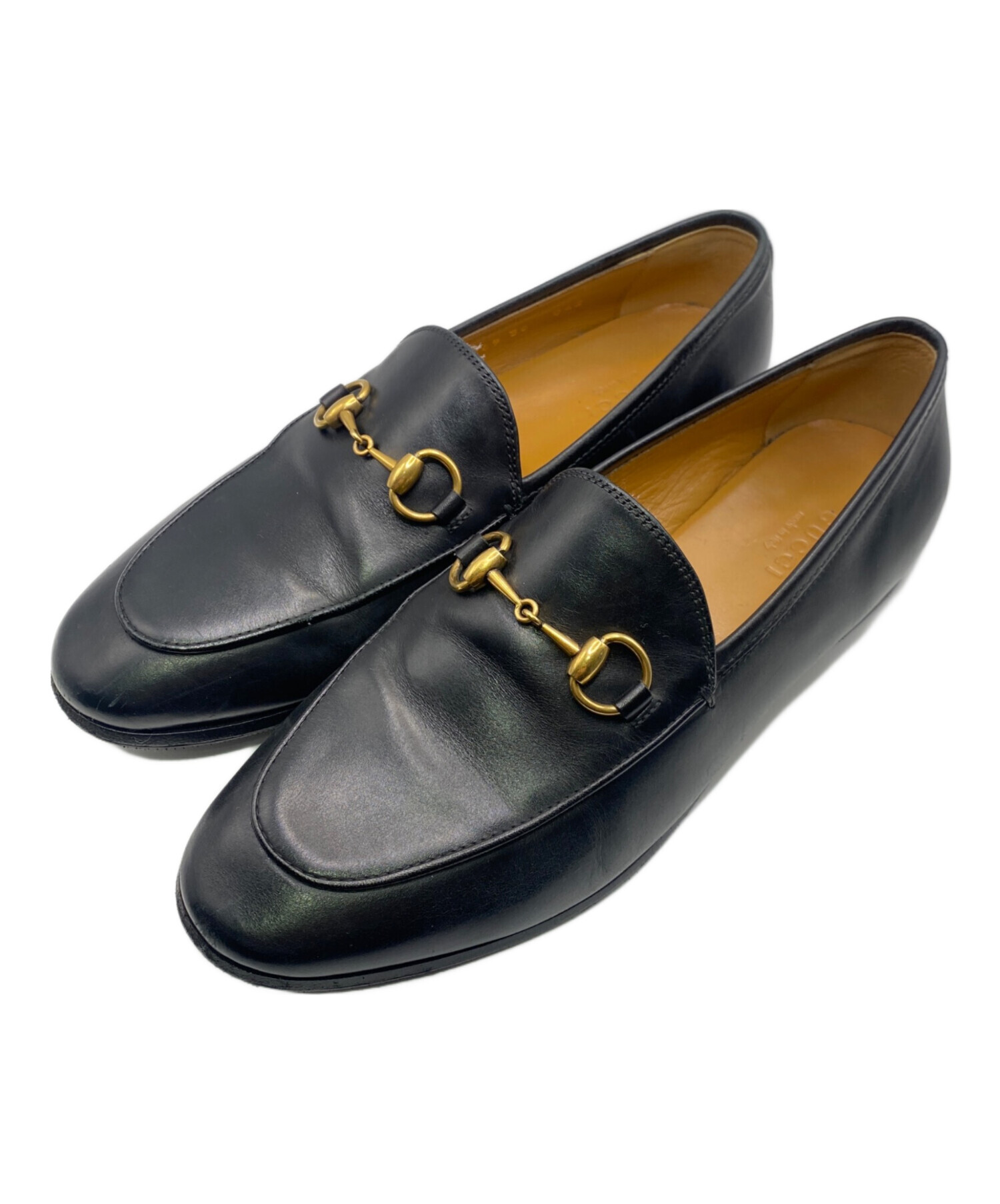 未使用 GUCCI ヨルダーン ホースビット ローファー 36 レディース GUCCI ホースビットローファー ヨルダーン 黒 36 1/2