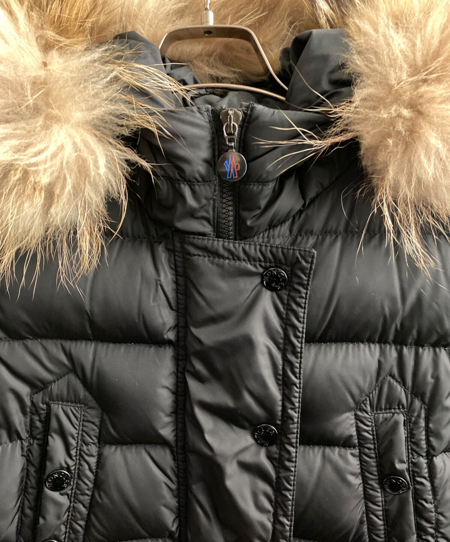 中古・古着通販】MONCLER (モンクレール) MERIN/ダウンコート ブラック 