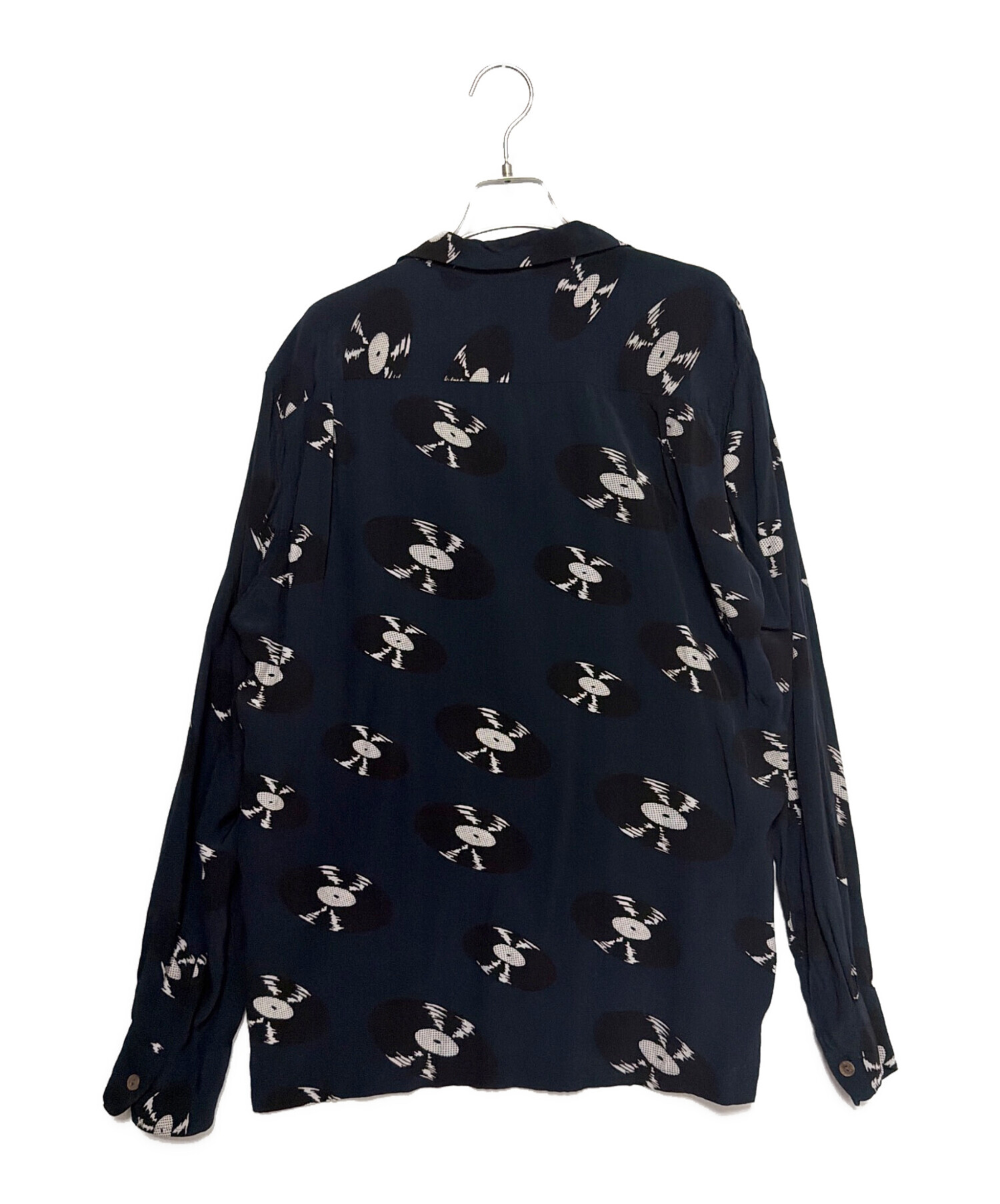 wacko mariaレコード シャツ 長袖 ネイビー 中古・古着通販】WACKO MARIA (ワコマリア) RECORDS HAWAIIAN SHIRT