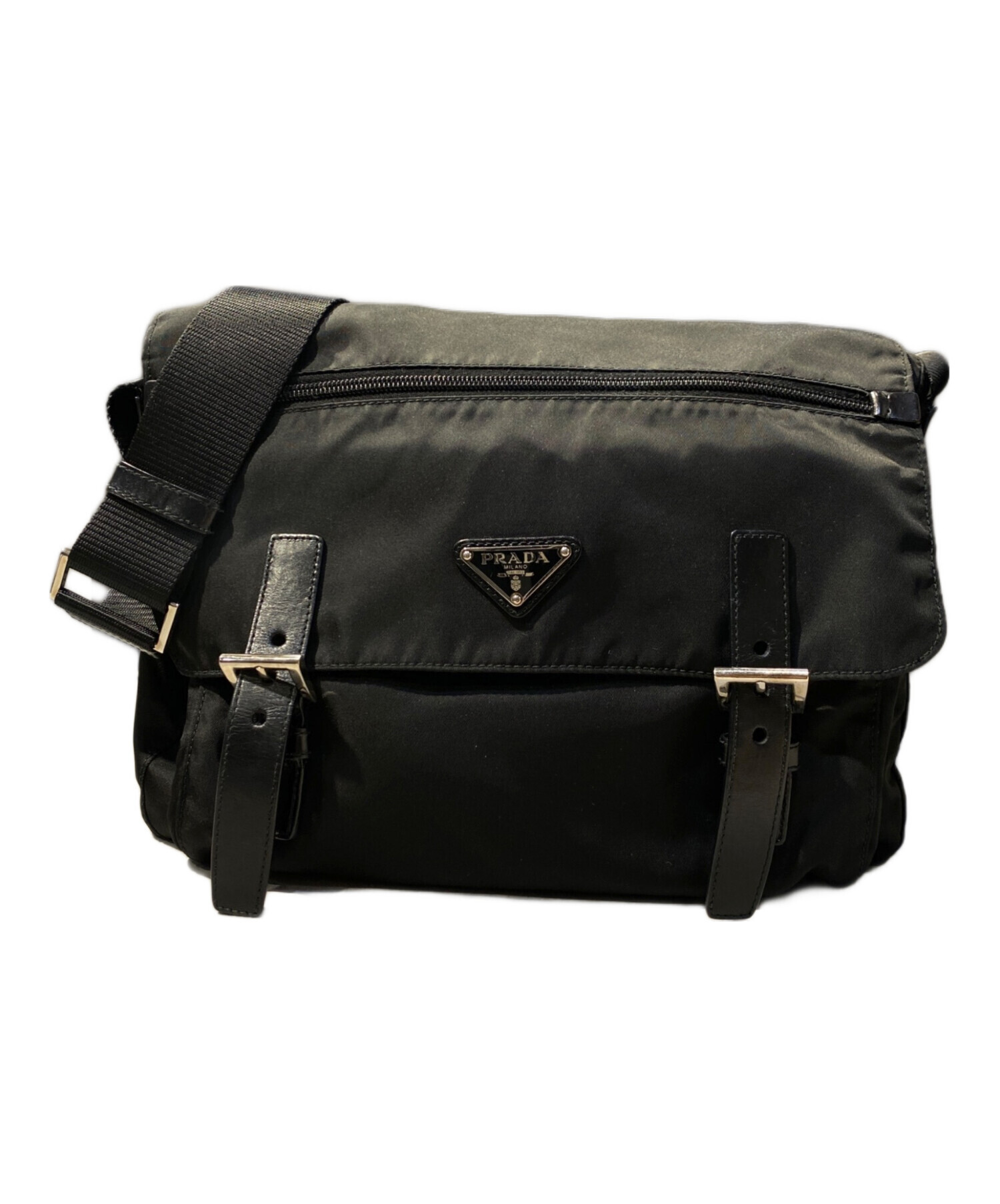 中古・古着通販】PRADA (プラダ) ショルダーバッグ ブラック｜ブランド