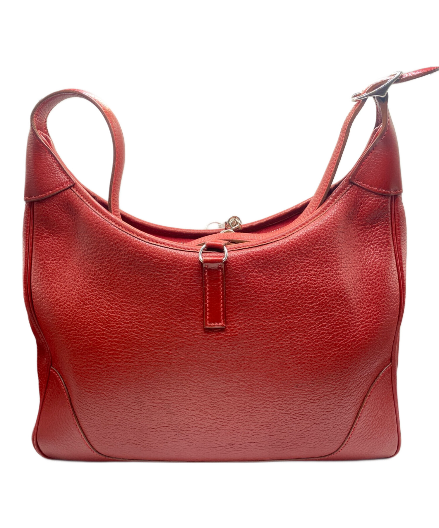 中古・古着通販】HERMES (エルメス) トリム31 ハンドバッグ レッド  