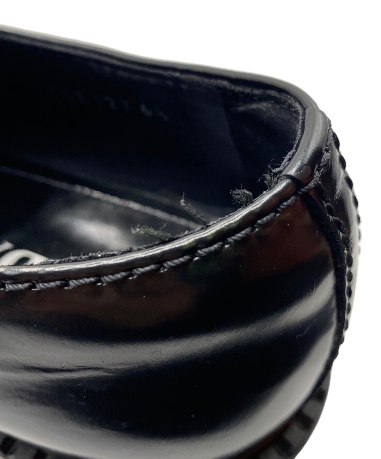 中古・古着通販】PRADA (プラダ) ブラッシュドレザー ローファー