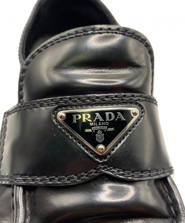 中古・古着通販】PRADA (プラダ) ブラッシュドレザー ローファー