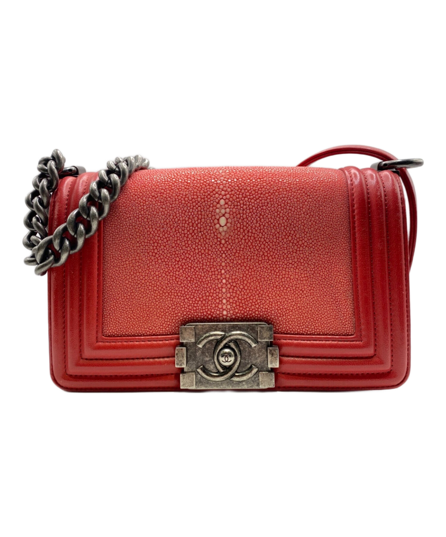 中古・古着通販】CHANEL (シャネル) BOY CHANEL チェーンショルダー 