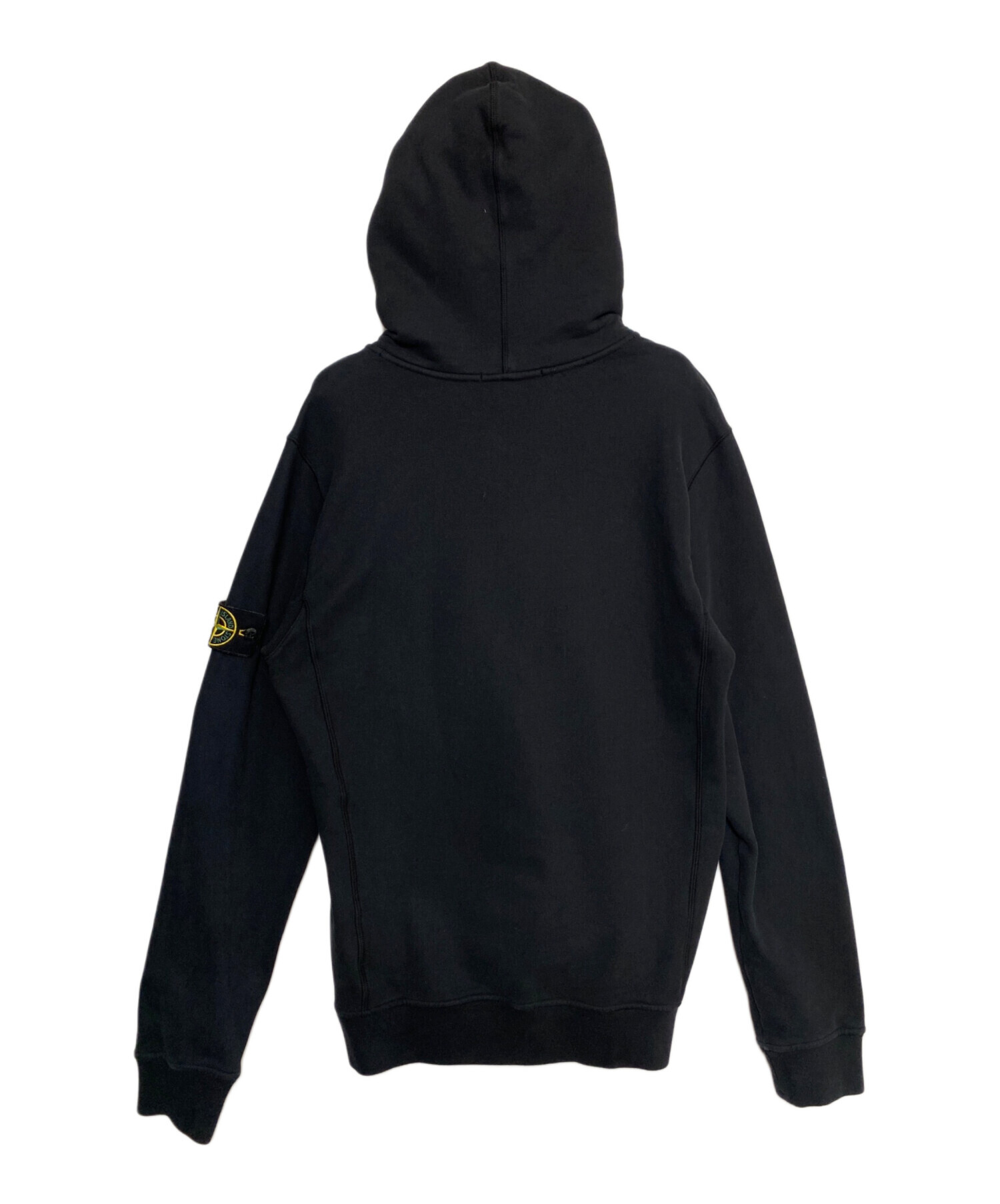 ストーンアイランド　スリーブ刺繍ロゴ スウェット パーカー L グレー 中古・古着通販】STONE ISLAND (ストーンアイランド) プルオーバー