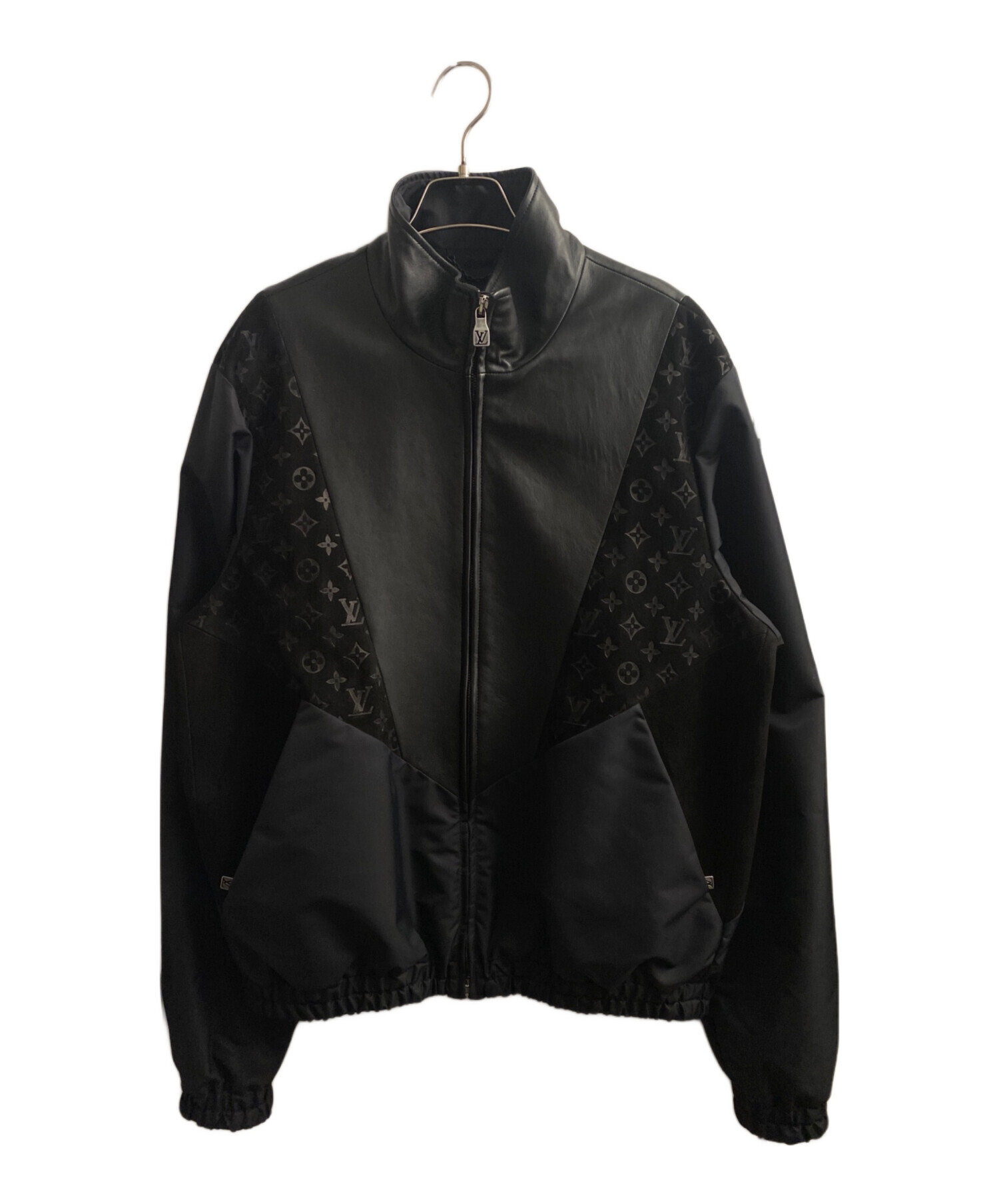 LOUIS VUITTON レザー ジャケット 中古・古着通販】LOUIS VUITTON (ルイ ヴィトン) レザーミックス