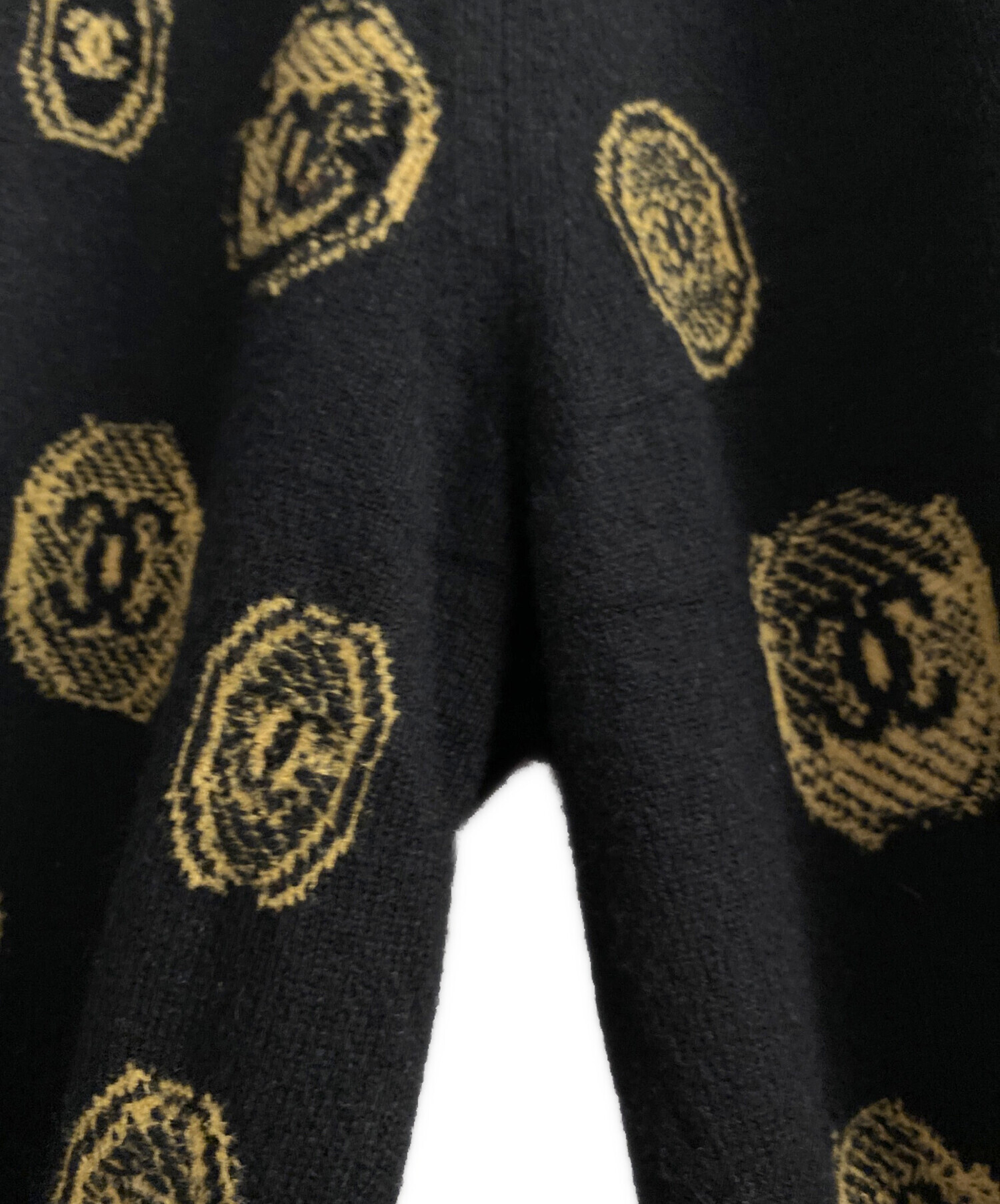 中古・古着通販】CHANEL (シャネル) ココマークパンツ ブラック