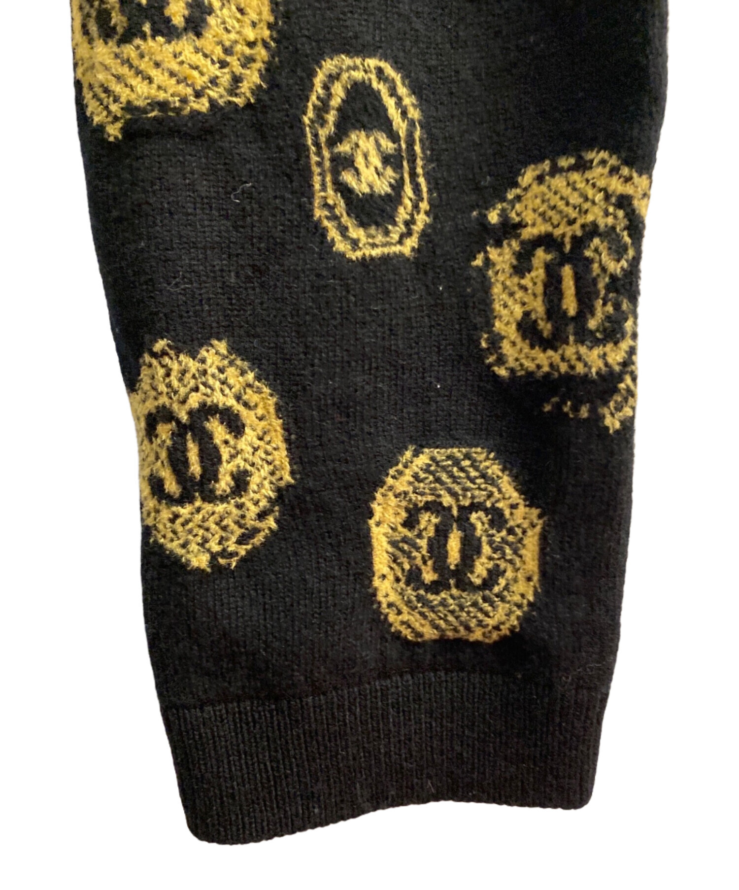 中古・古着通販】CHANEL (シャネル) ココマークパンツ ブラック