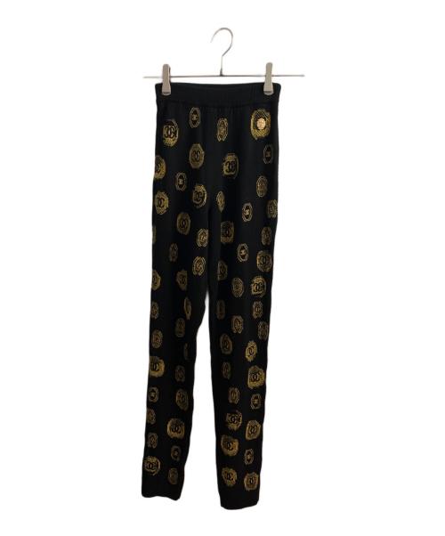 中古・古着通販】CHANEL (シャネル) ココマークパンツ ブラック
