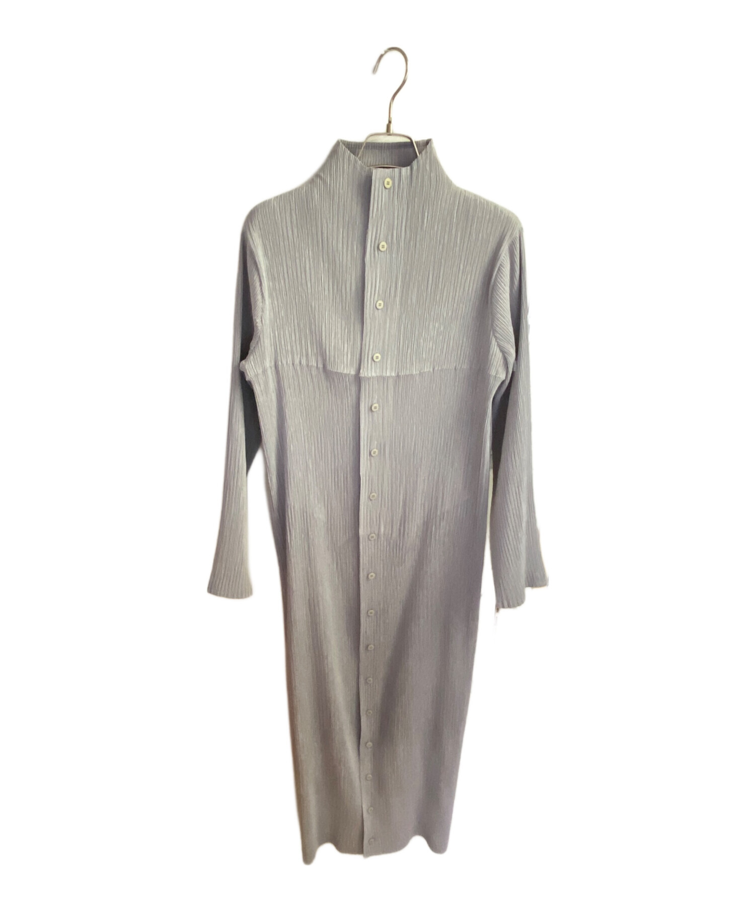 中古・古着通販】ISSEY MIYAKE (イッセイミヤケ) ワンピース グレー