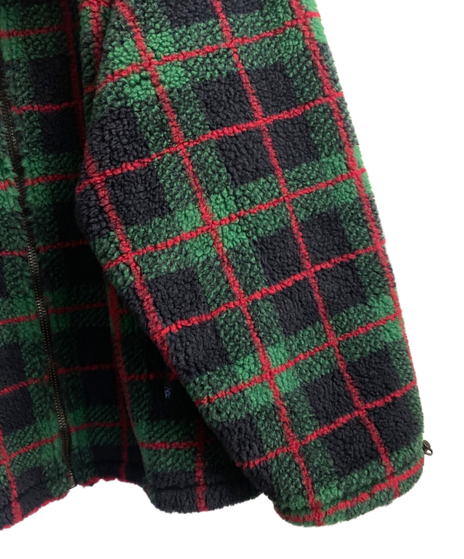 中古・古着通販】MIU MIU (ミュウミュウ) チェック柄 テディジッパー