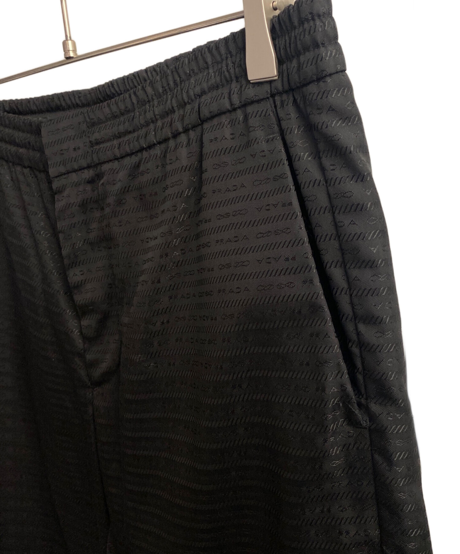 中古・古着通販】PRADA (プラダ) Re-NYLON トラックパンツ ブラック 