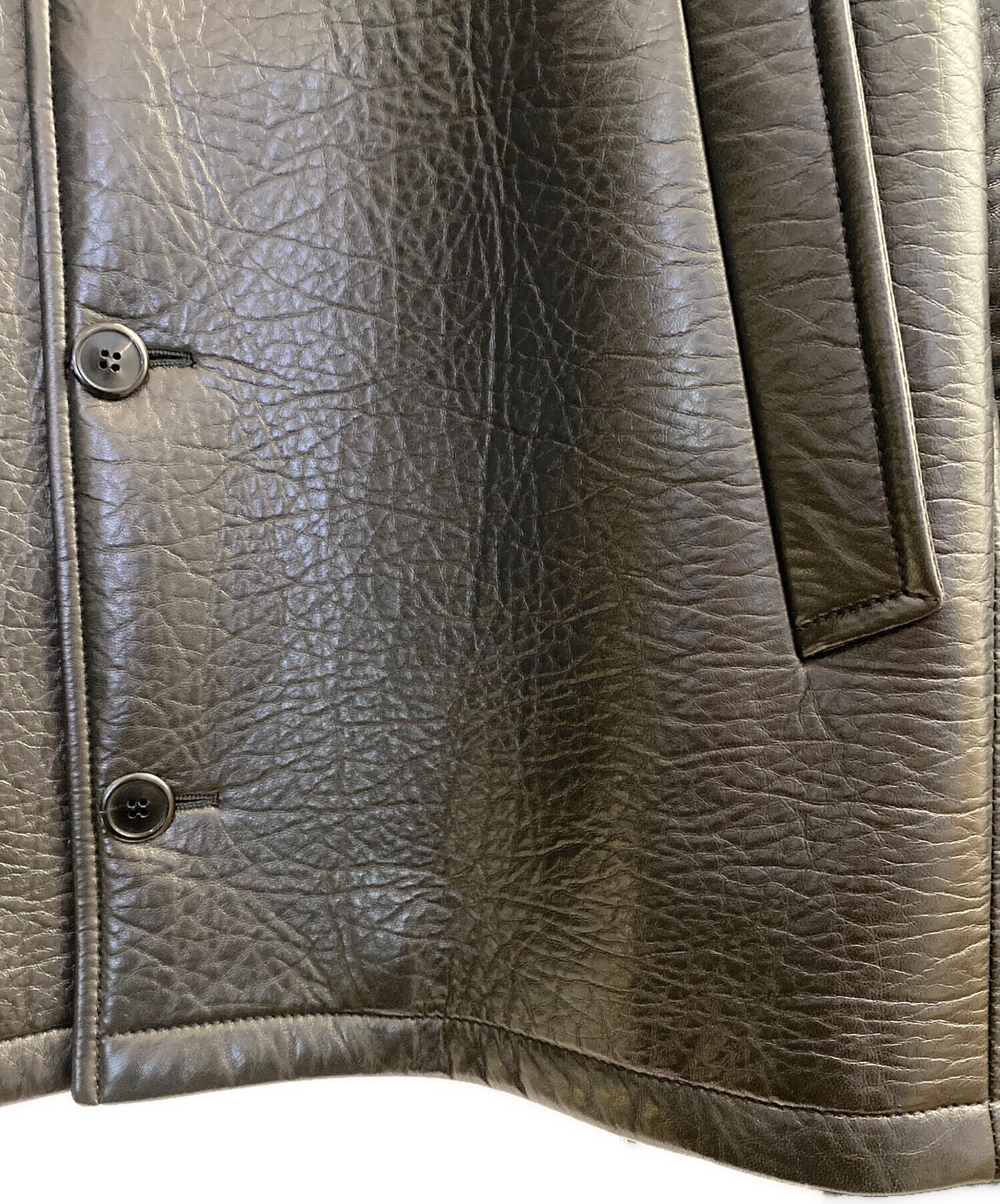 中古・古着通販】PRADA (プラダ) ナッパレザー カバンジャケット