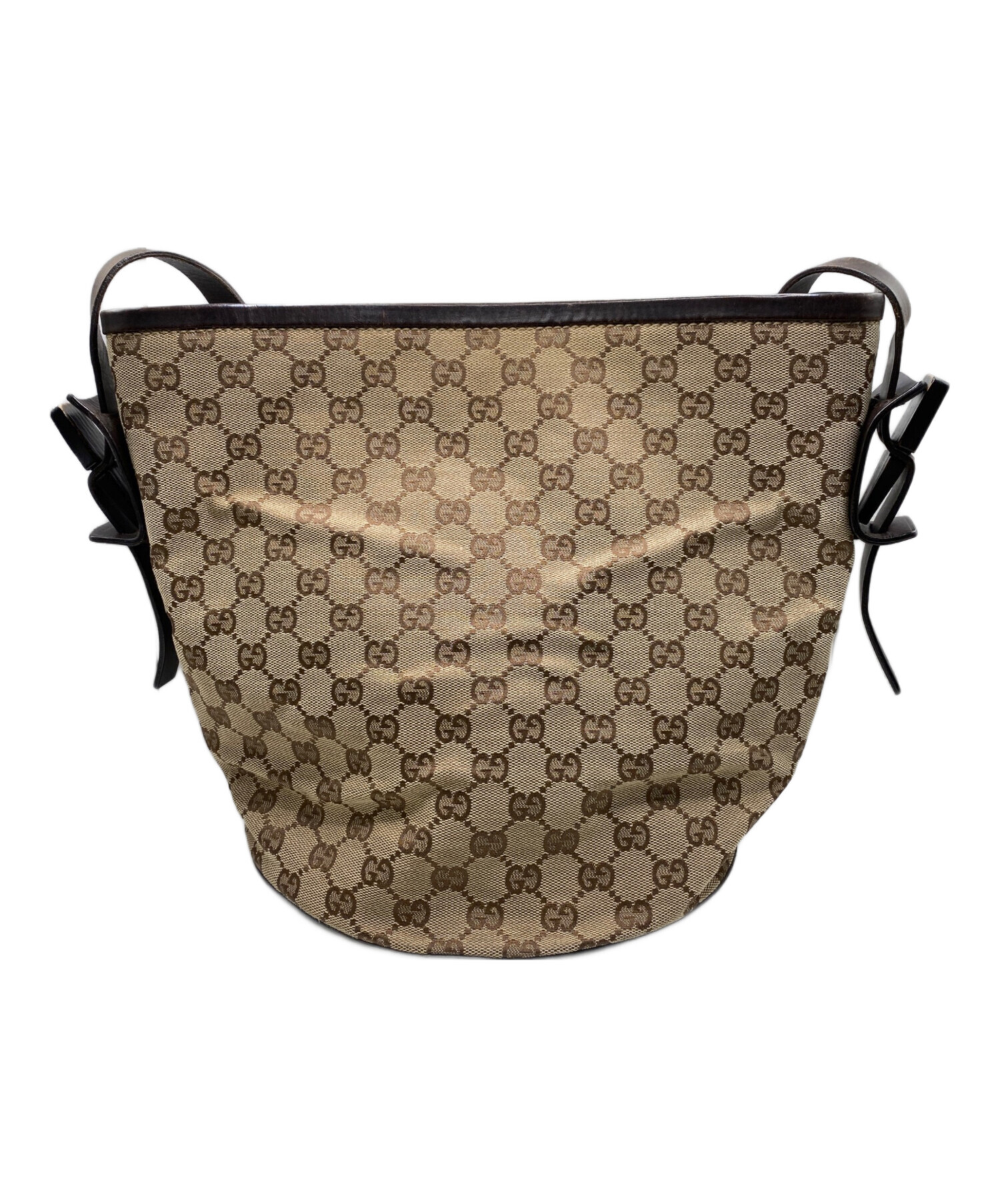 中古・古着通販】GUCCI (グッチ) GGキャンバス・バケット ショルダー 