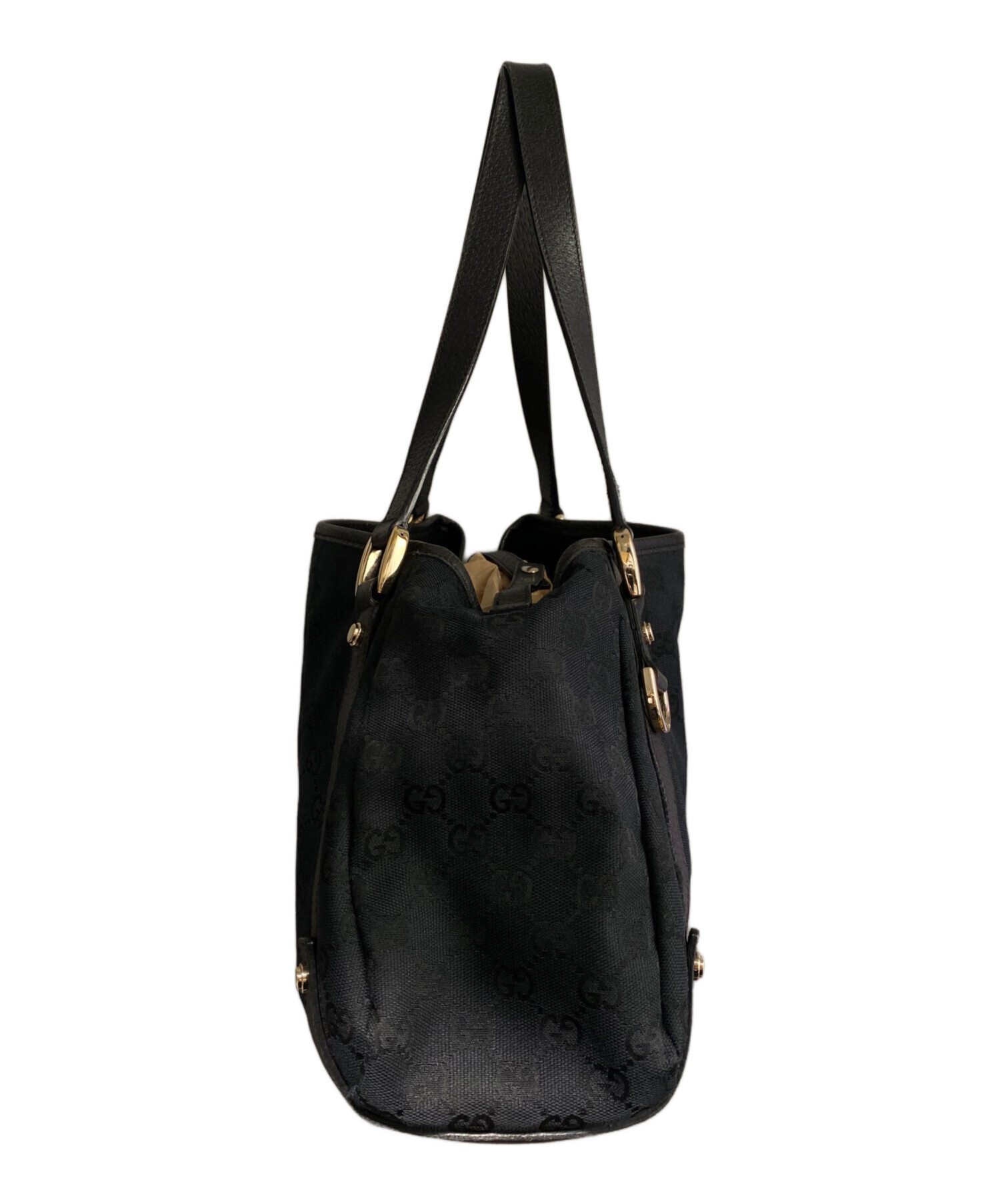 中古・古着通販】GUCCI (グッチ) アビートートバッグ ブラック 