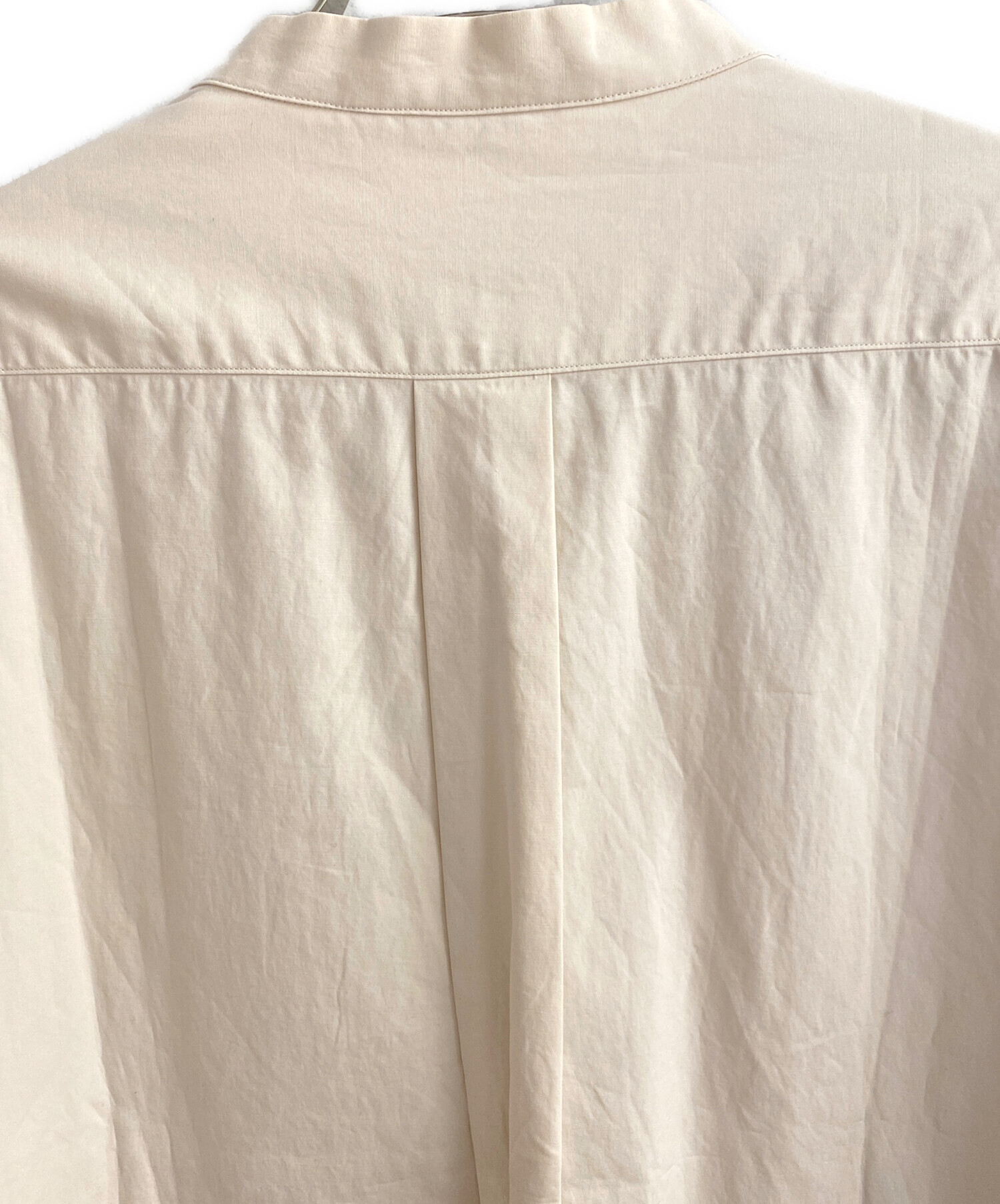 中古・古着通販】AURALEE (オーラリー) バンドカラーシャツ ベージュ