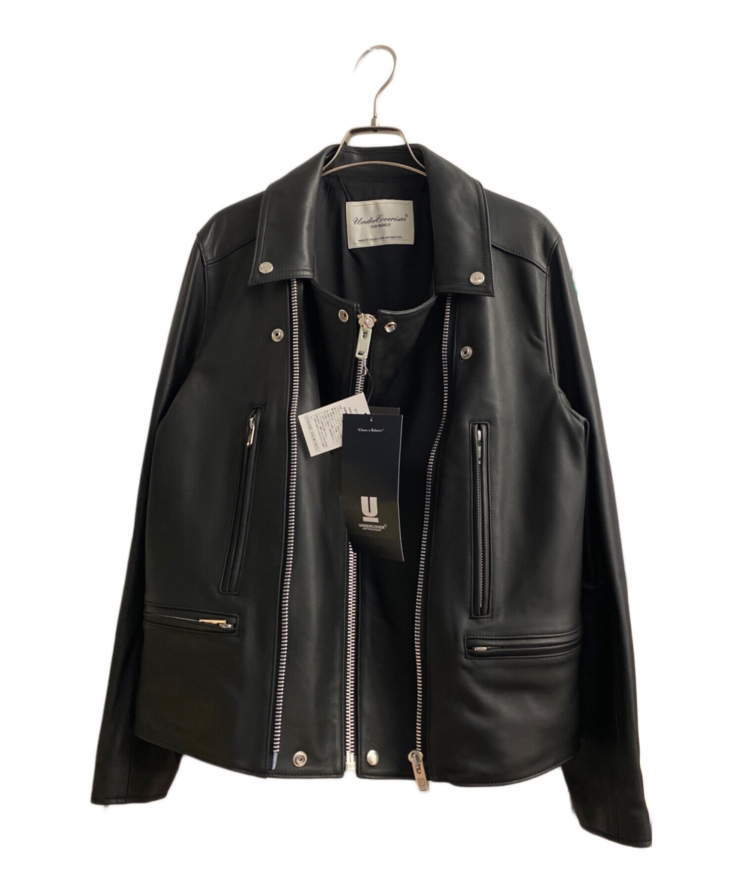 中古・古着通販】UNDERCOVER (アンダーカバー) BASICレザーライダース