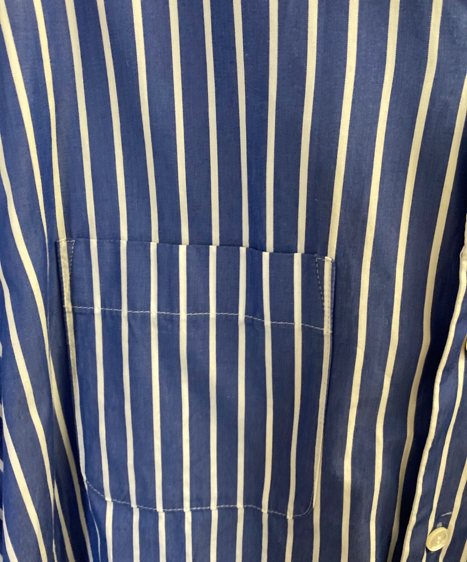 中古・古着通販】sacai (サカイ) COTTON POPLIN SHIRT ブルー サイズ:3