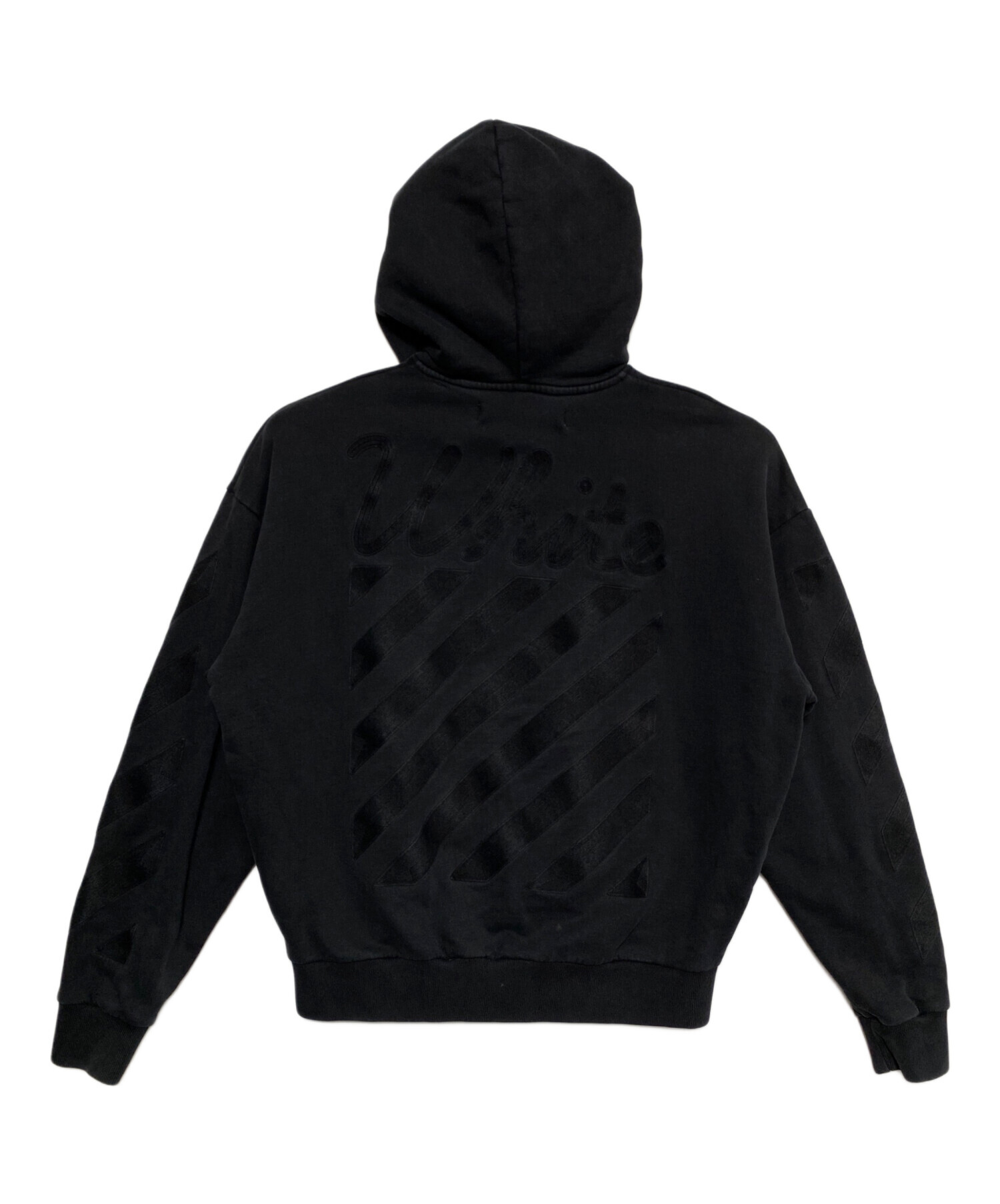 中古・古着通販】OFFWHITE (オフホワイト) バイアスロゴパーカー