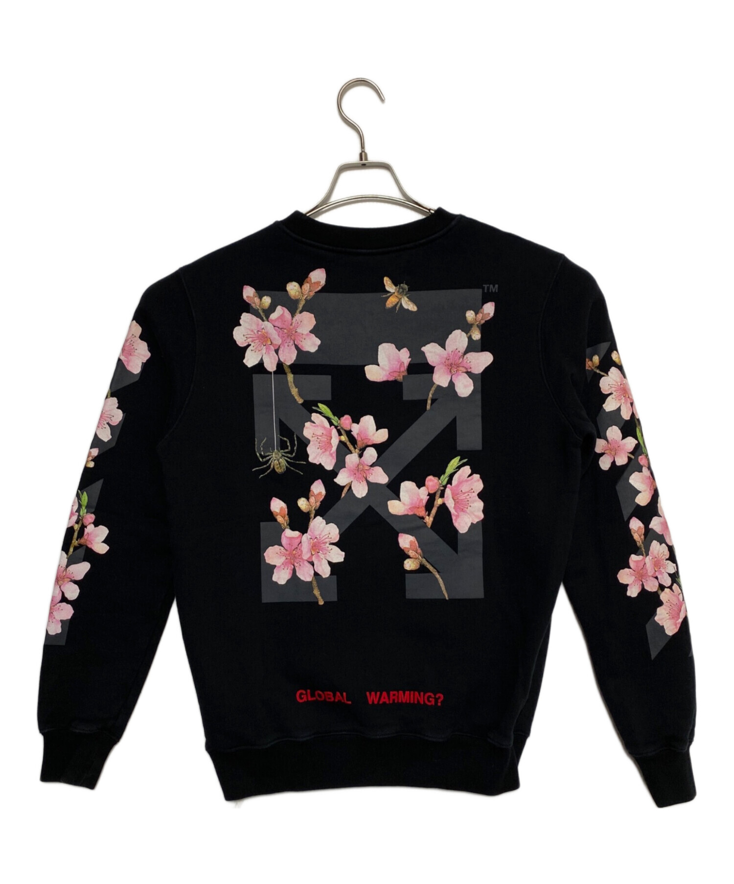 中古・古着通販】OFFWHITE (オフホワイト) サクラアローロゴスウェット