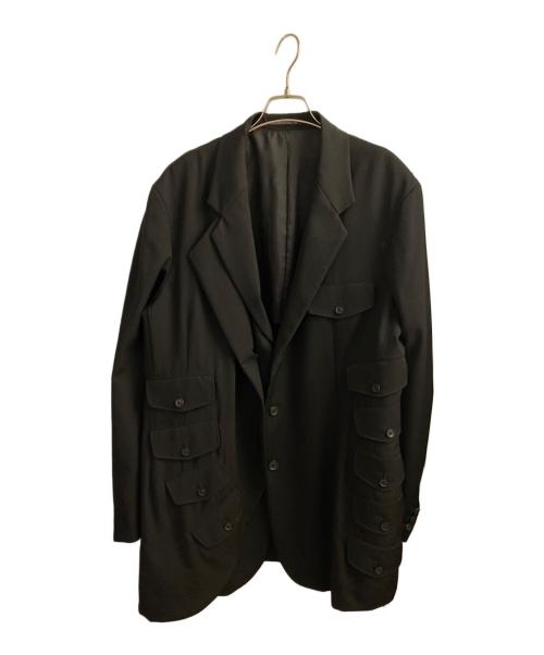 ヨウジヤマモト シルク 変形 ジャケット 90sフレア ドレープ アーカイブ 中古・古着通販】Yohji Yamamoto pour homme (ヨウジヤマモト