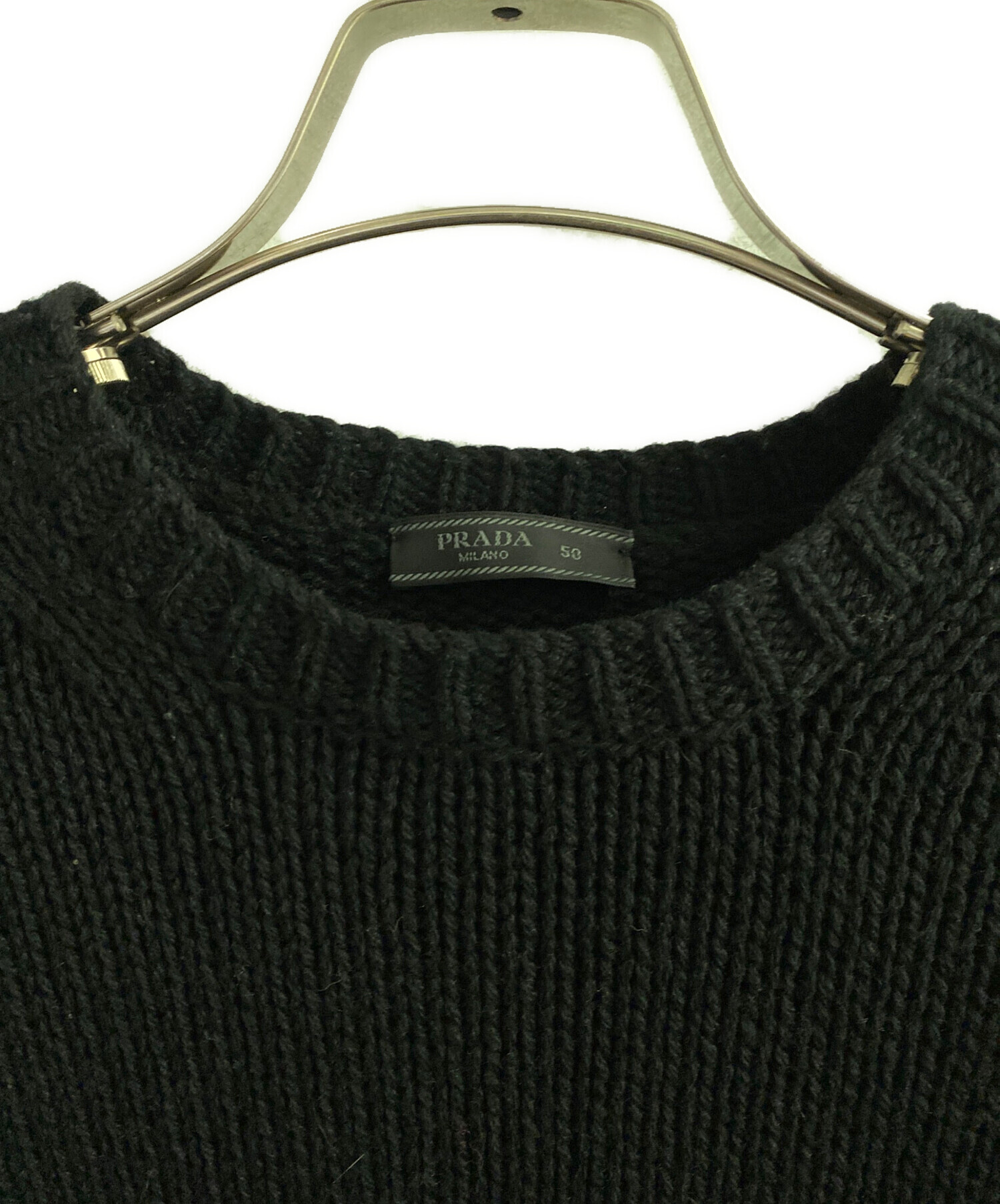 中古・古着通販】PRADA (プラダ) シェットランドウール クルーネック