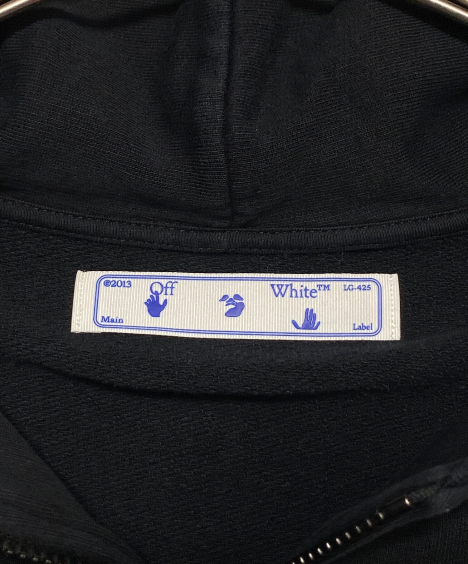 中古・古着通販】OFFWHITE (オフホワイト) ワッペンジップパーカー