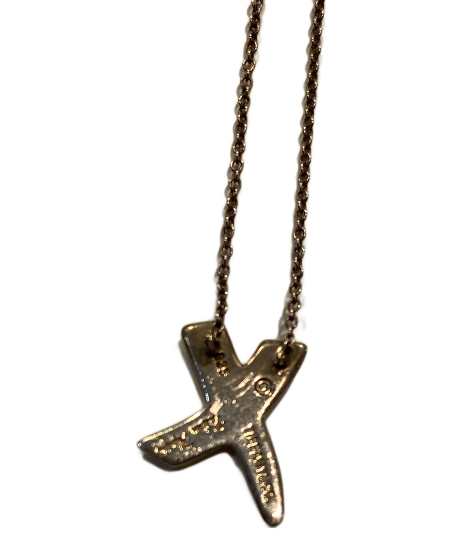 ティファニー パロマピカソ ネックレス ステンレス チタン オニキス 美品 袋付 中古・古着通販】TIFFANY & Co. (ティファニー) パロマ・ピカソ・キス