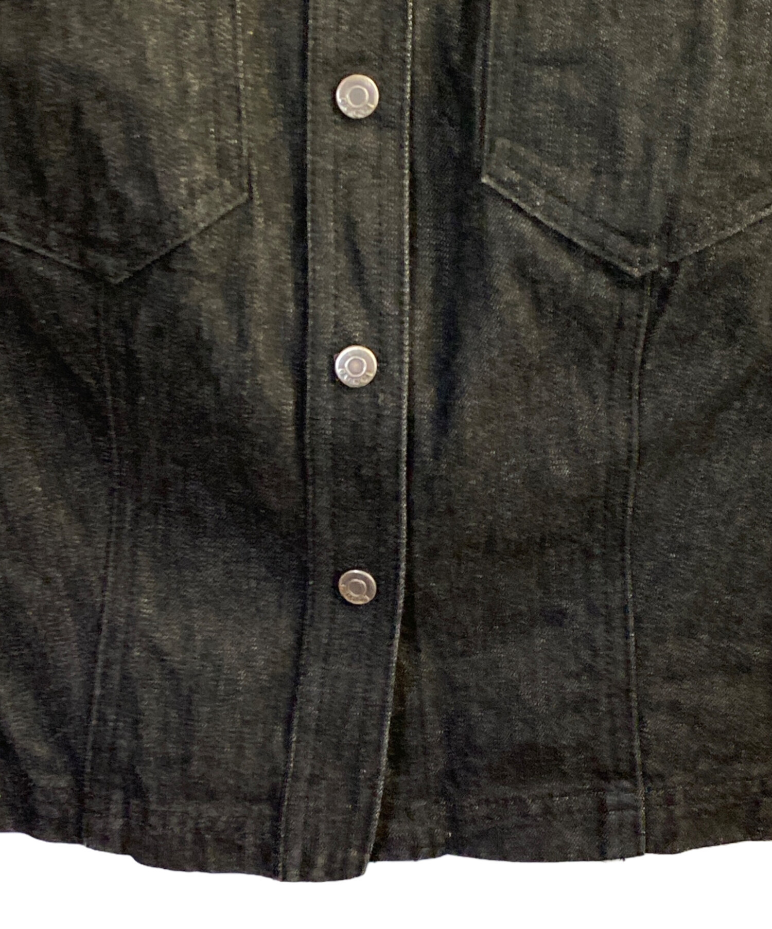 中古・古着通販】GUCCI (グッチ) デニムジャケット ブラック サイズ:42