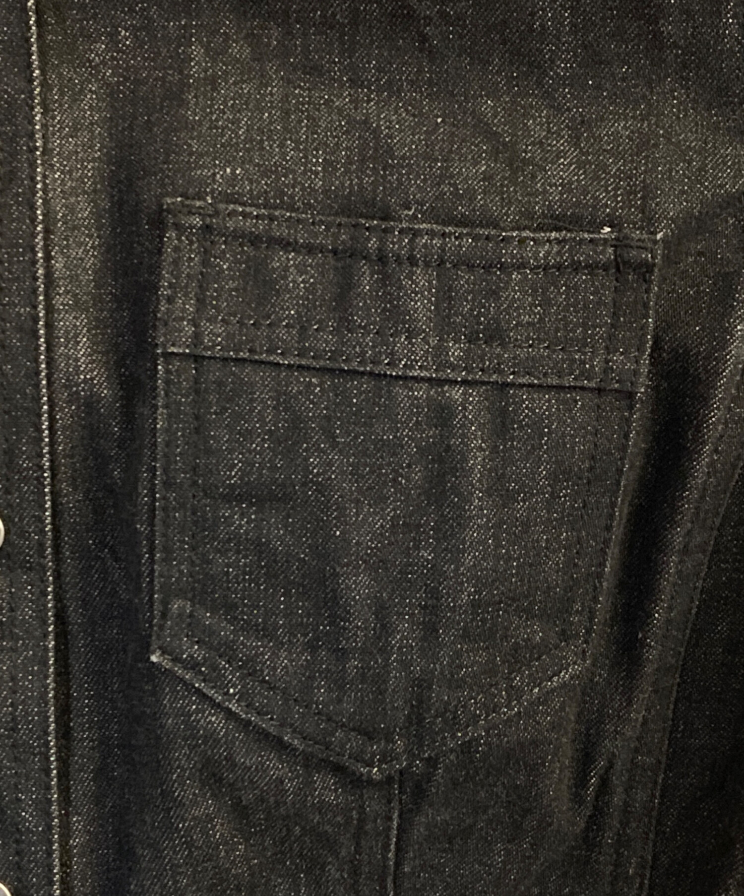 中古・古着通販】GUCCI (グッチ) デニムジャケット ブラック サイズ:42