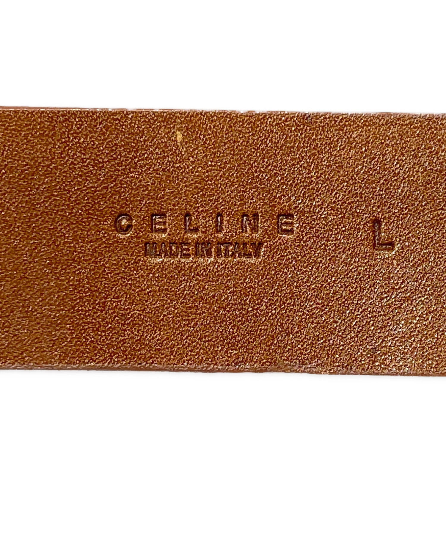 中古・古着通販】CELINE (セリーヌ) リングバックルレザーベルト